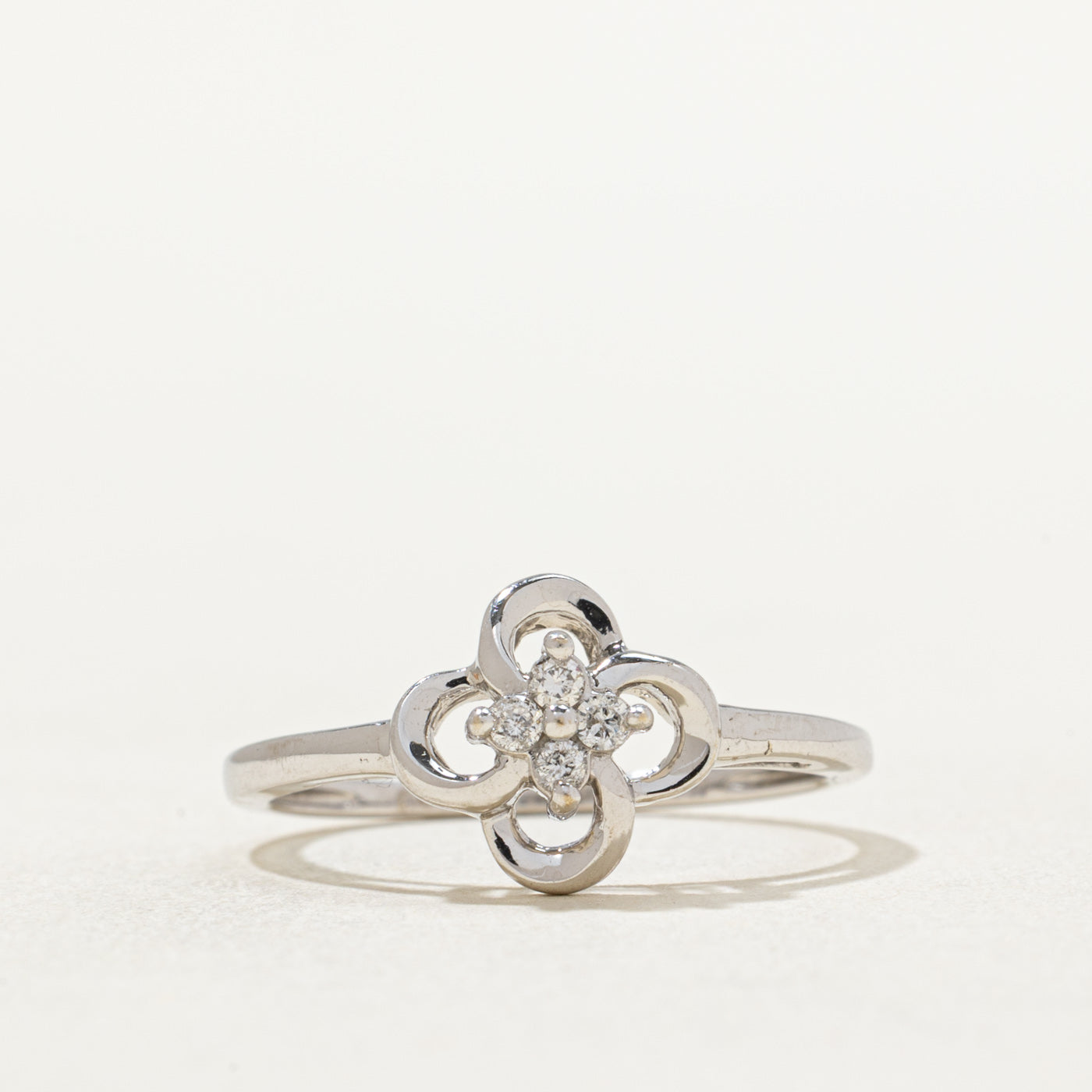 Four Stone Diamond Cluster Ring | 0.05ctw | SZ 7