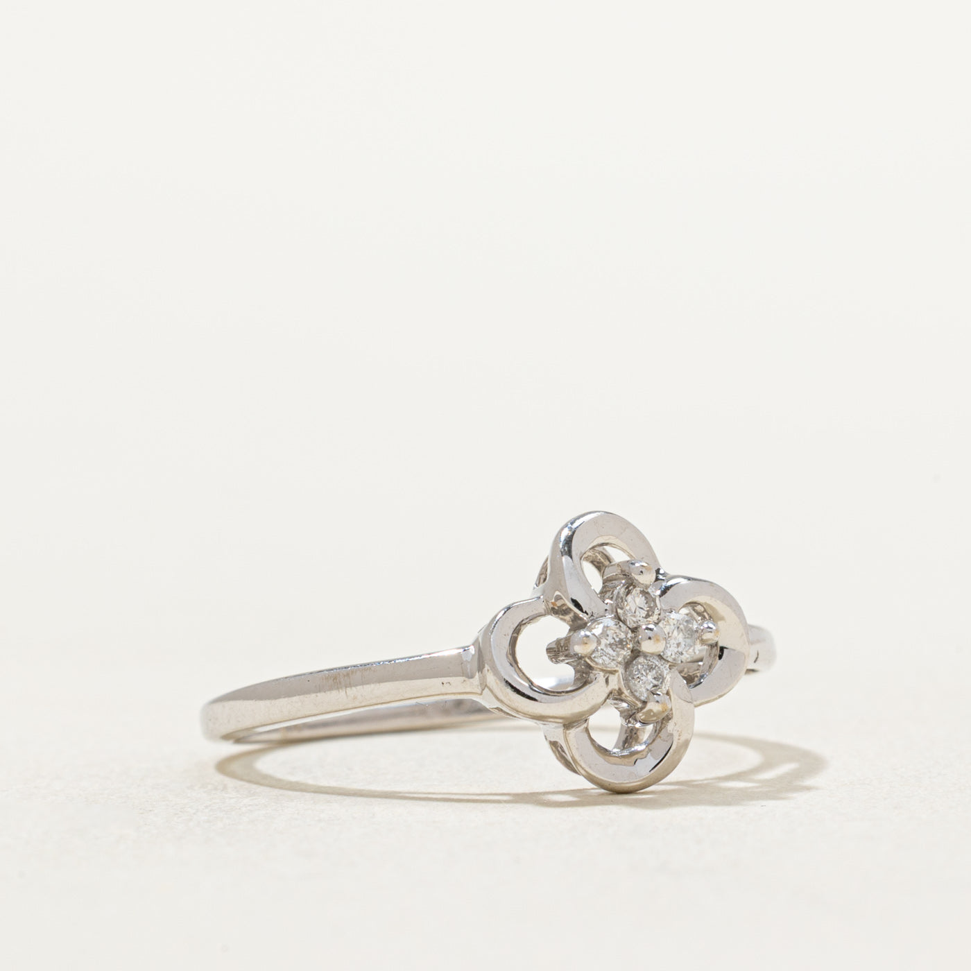 Four Stone Diamond Cluster Ring | 0.05ctw | SZ 7