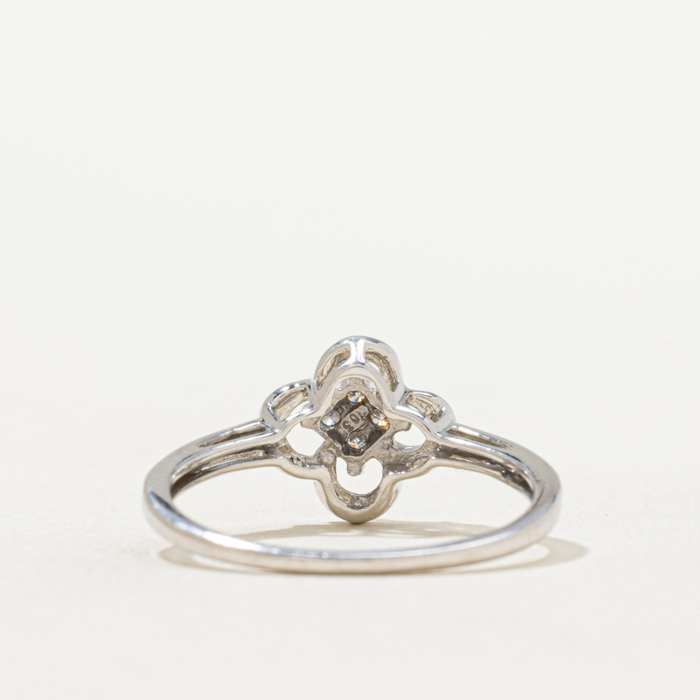 Four Stone Diamond Cluster Ring | 0.05ctw | SZ 7