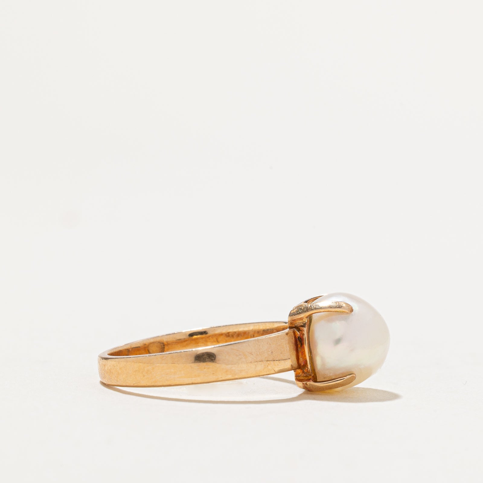 Solitaire Pearl Ring | SZ 6.5