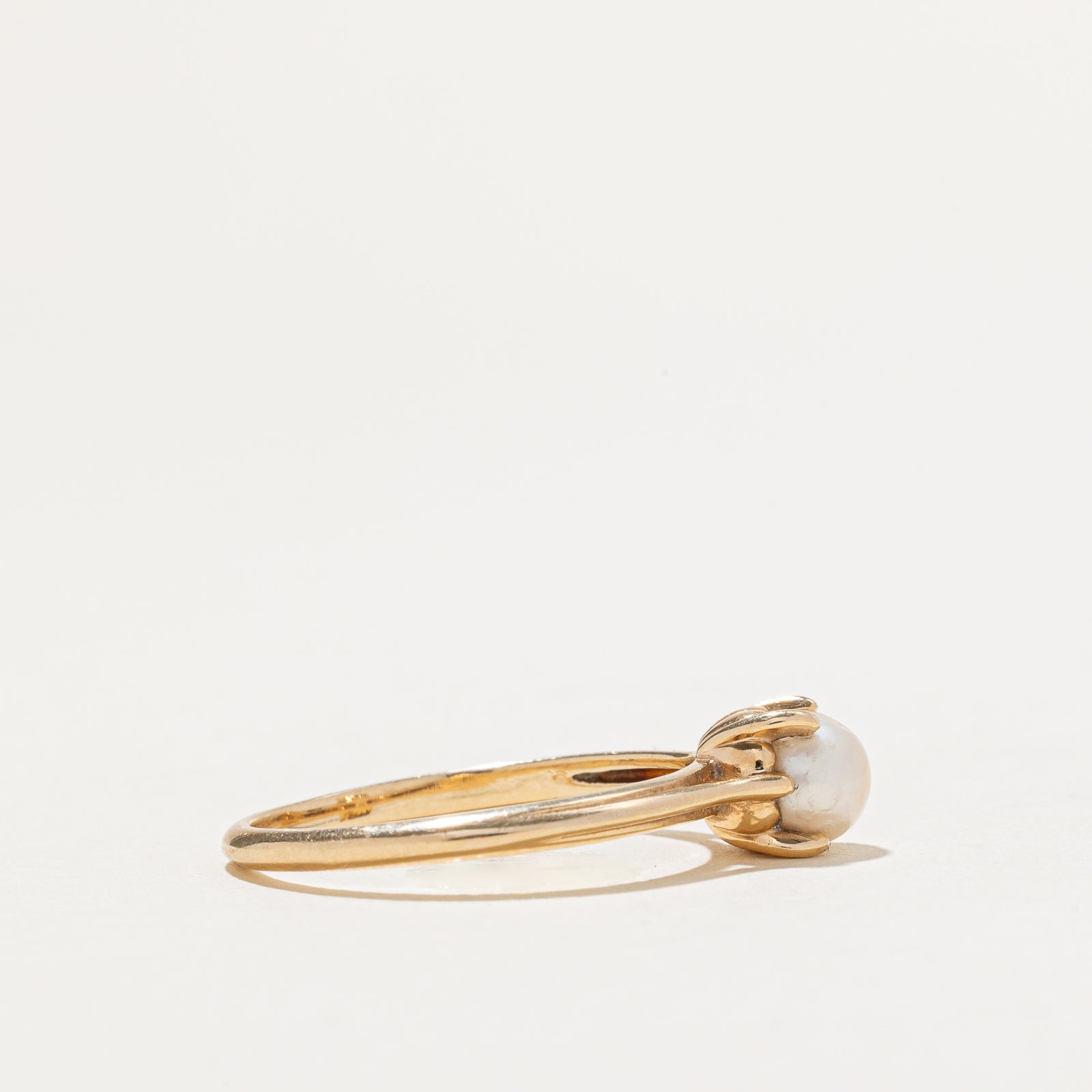 Solitaire Pearl Ring | SZ 8