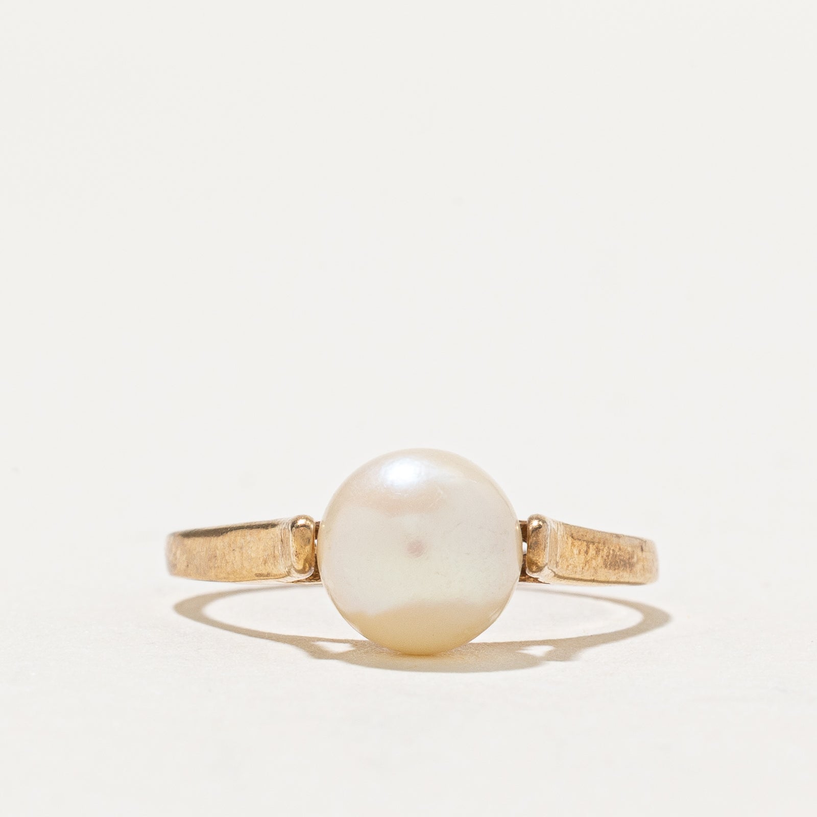 Bague solitaire en perle | Taille 5,5