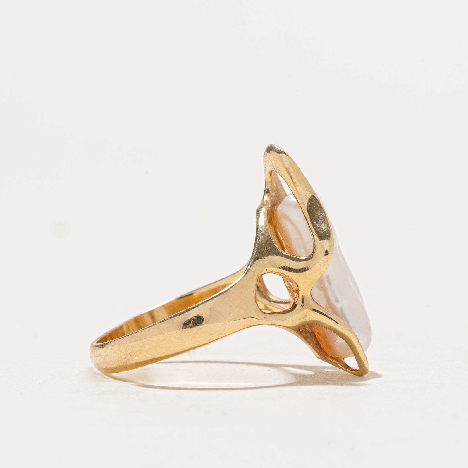 Baroque Pearl Abstract Ring | SZ 6.5