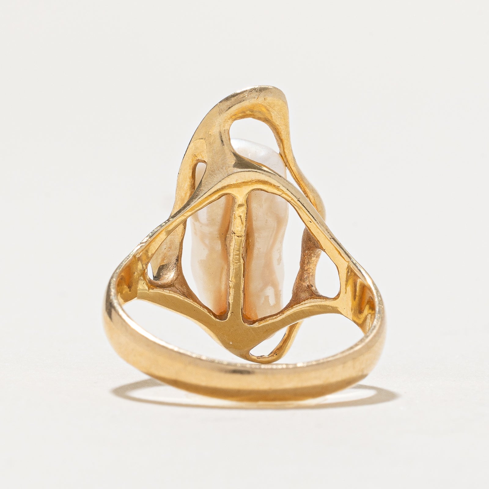 Baroque Pearl Abstract Ring | SZ 6.5