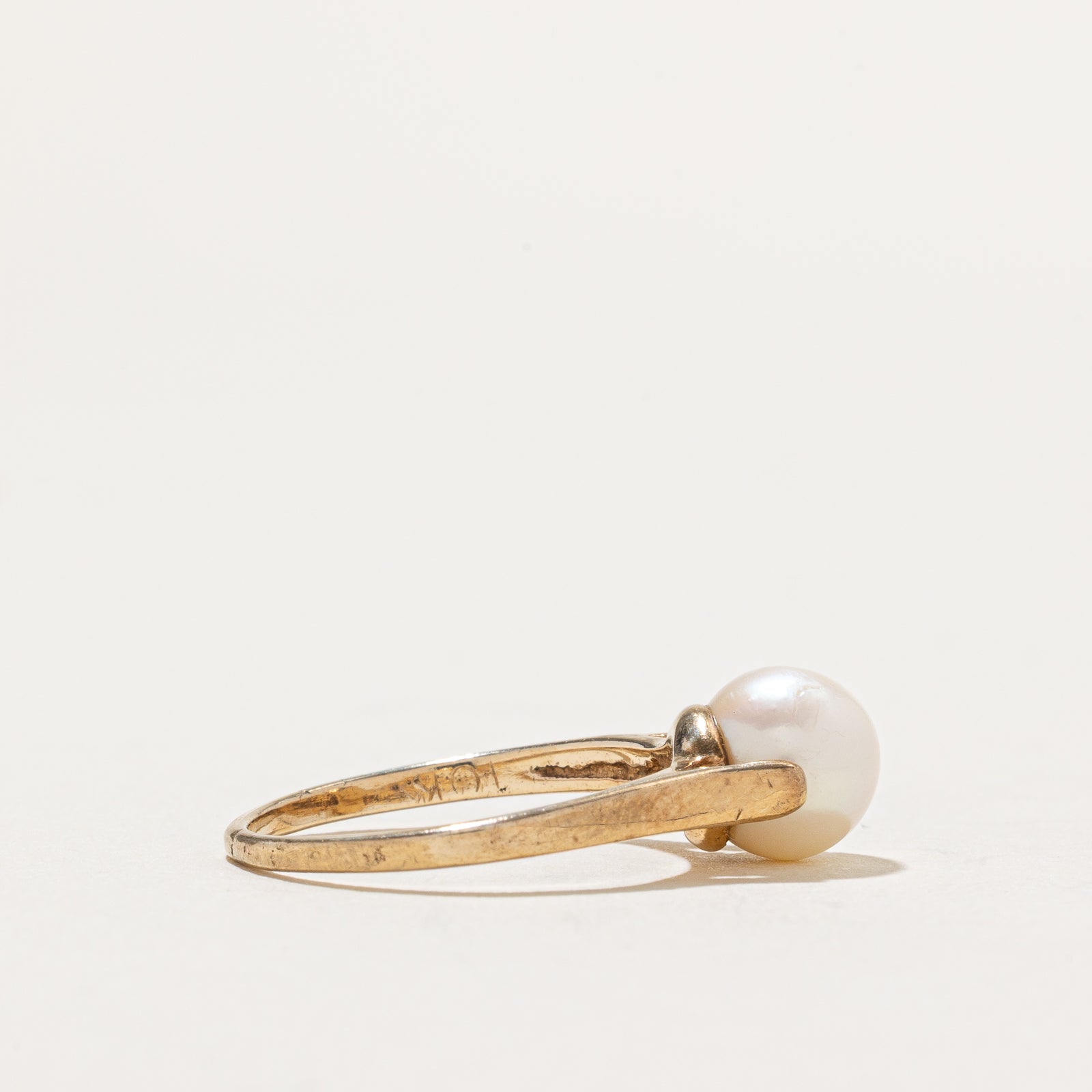 Bague solitaire en perle | Taille 5,5