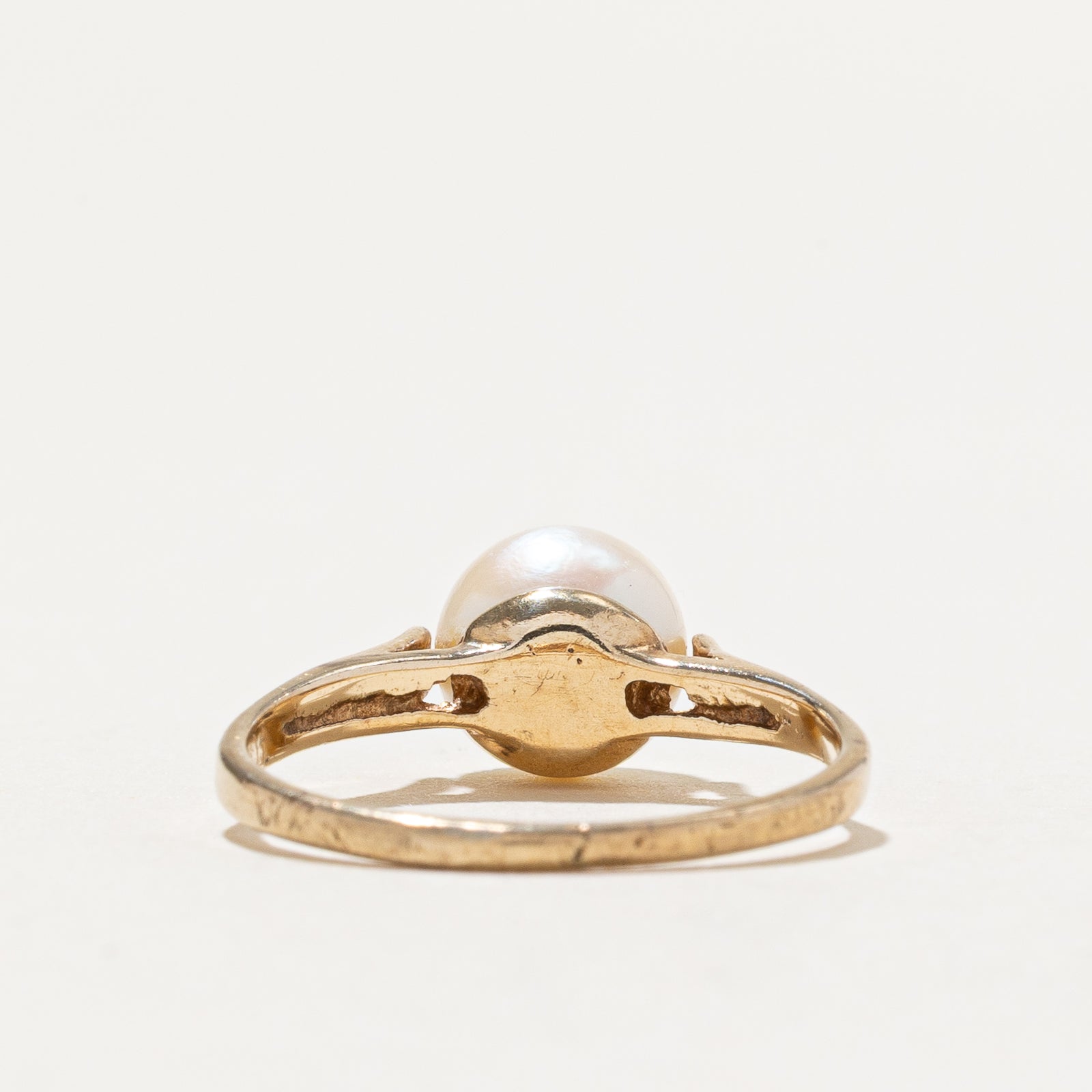 Bague solitaire en perle | Taille 5,5