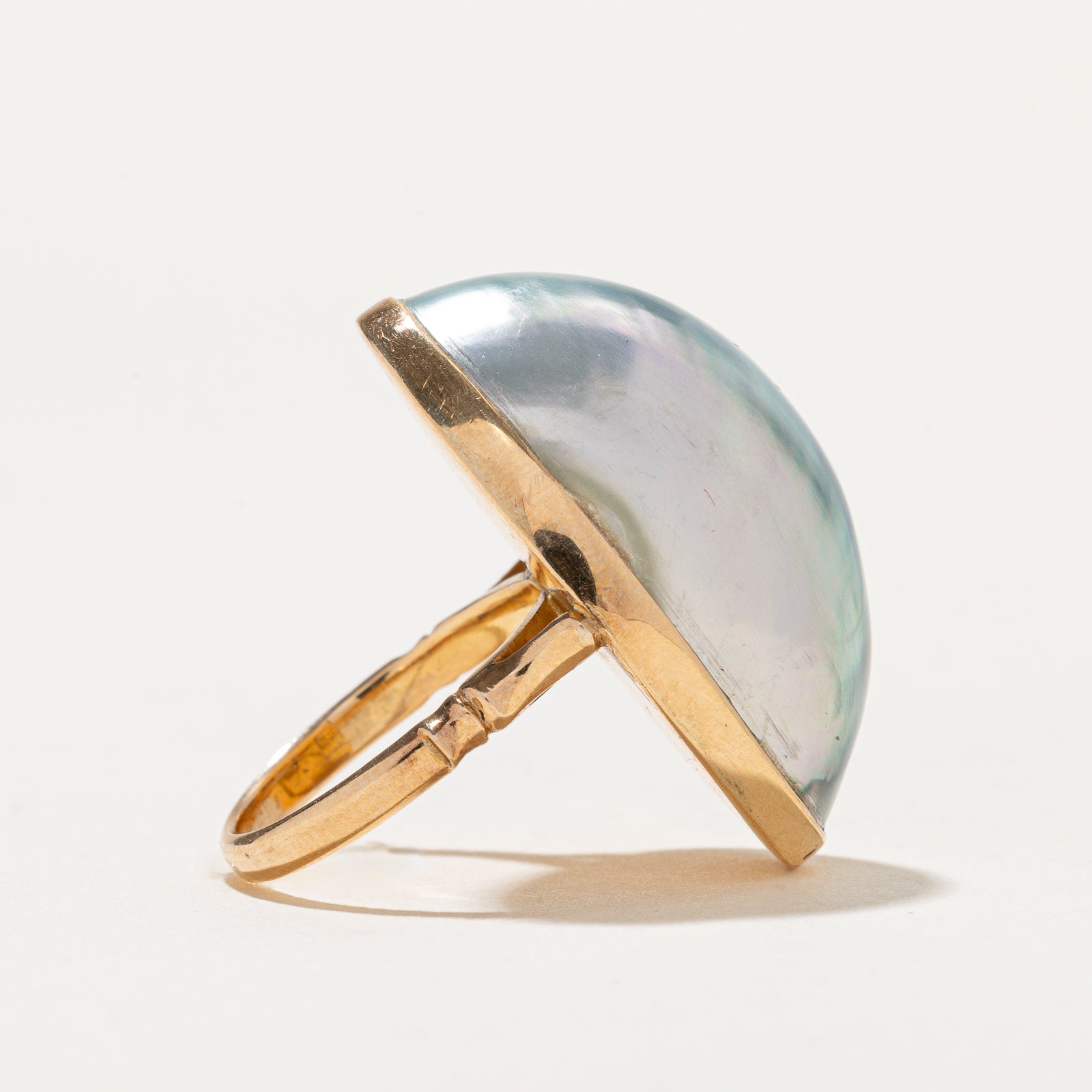Solitaire Pearl Cocktail Ring | SZ 4.5