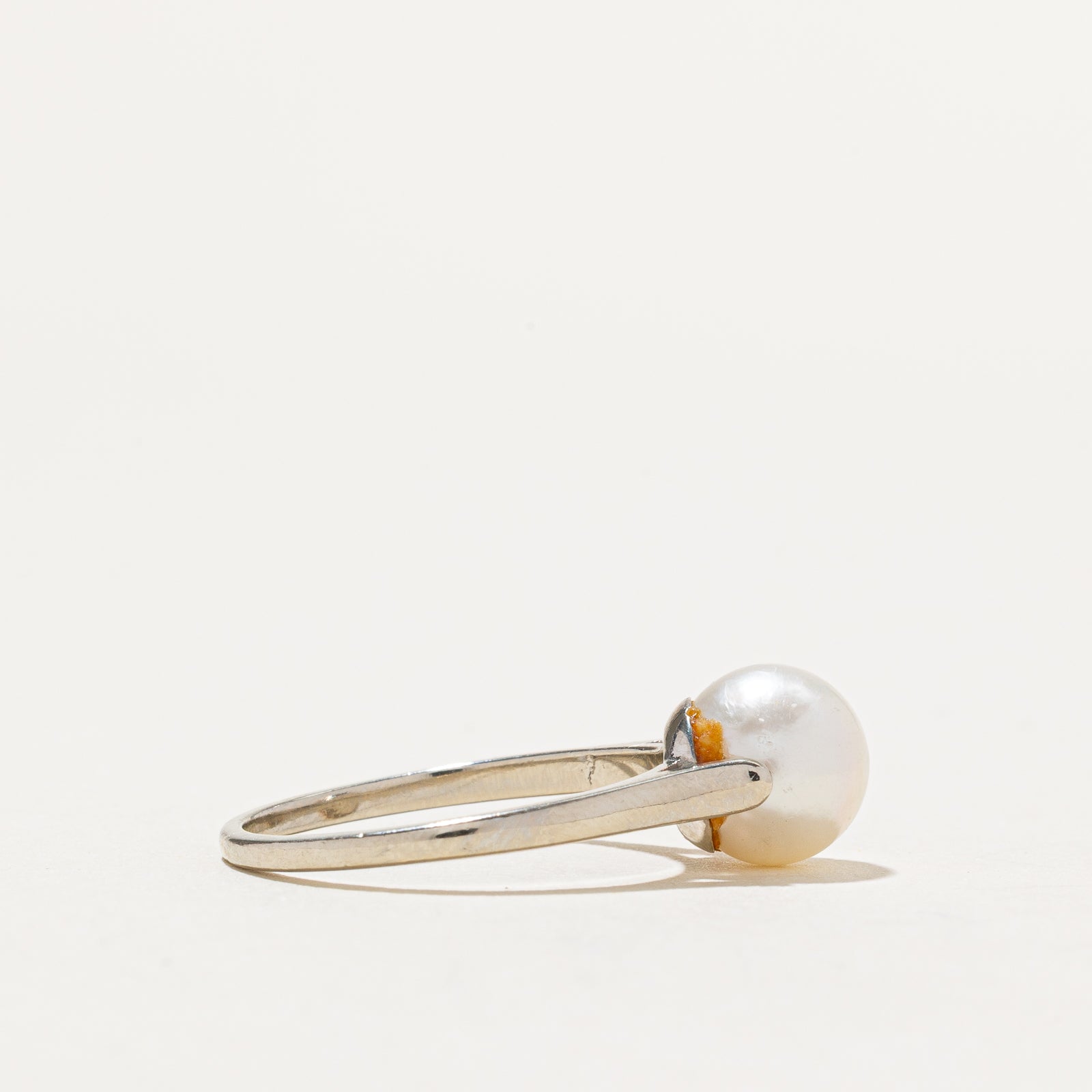 Solitaire Pearl Ring | SZ 7