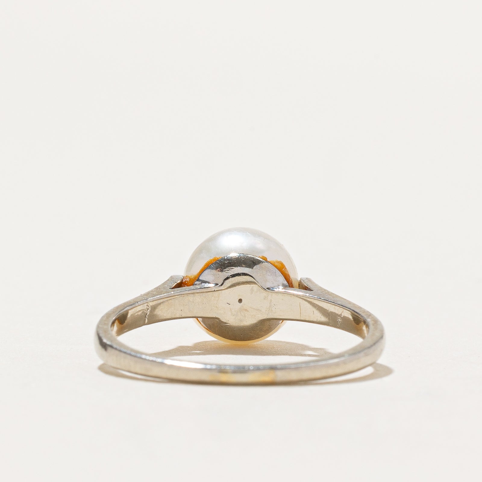 Solitaire Pearl Ring | SZ 7