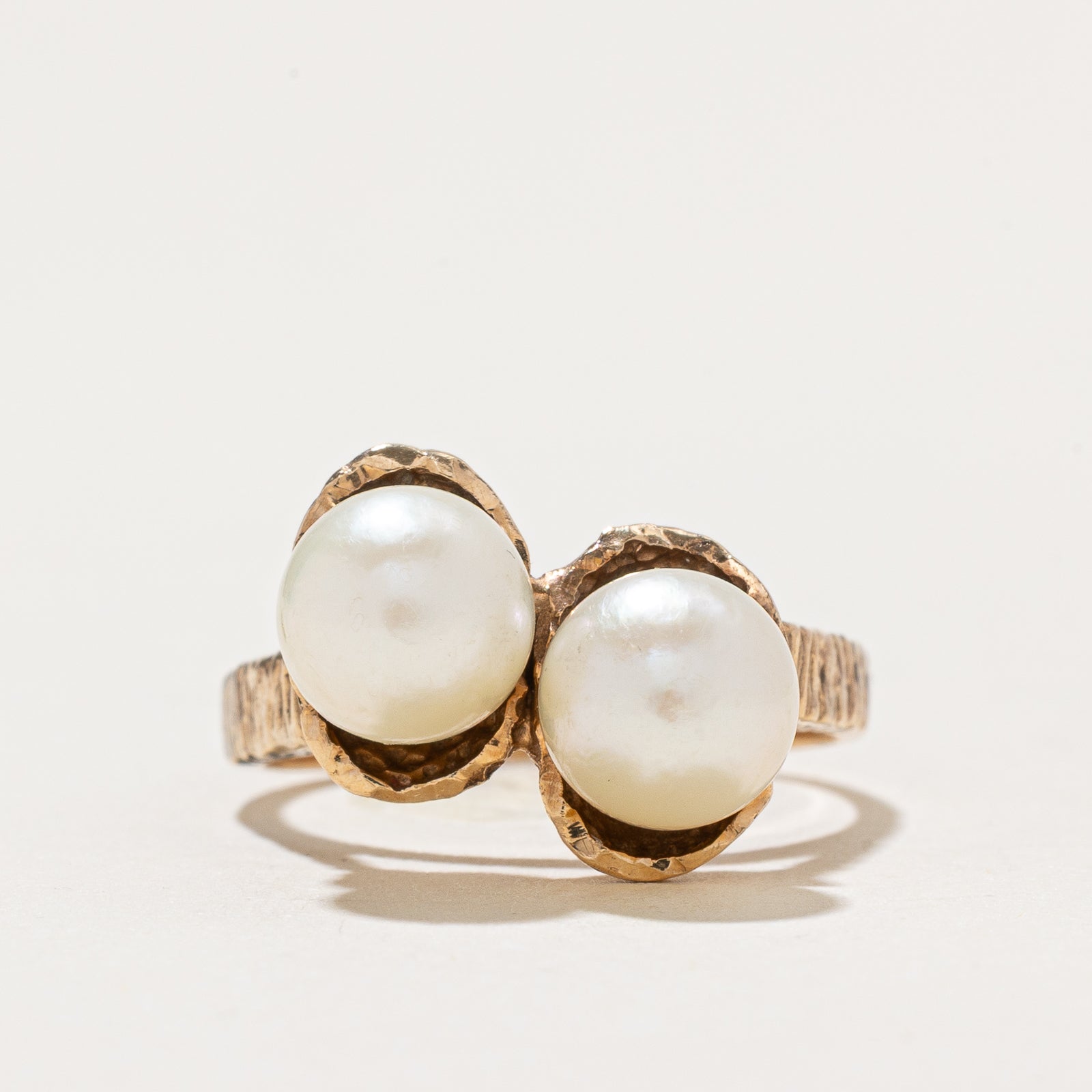 Toi et Moi Pearl Ring | SZ 4.25