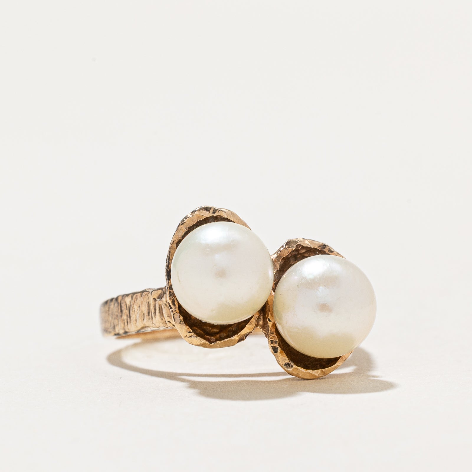 Toi et Moi Pearl Ring | SZ 4.25