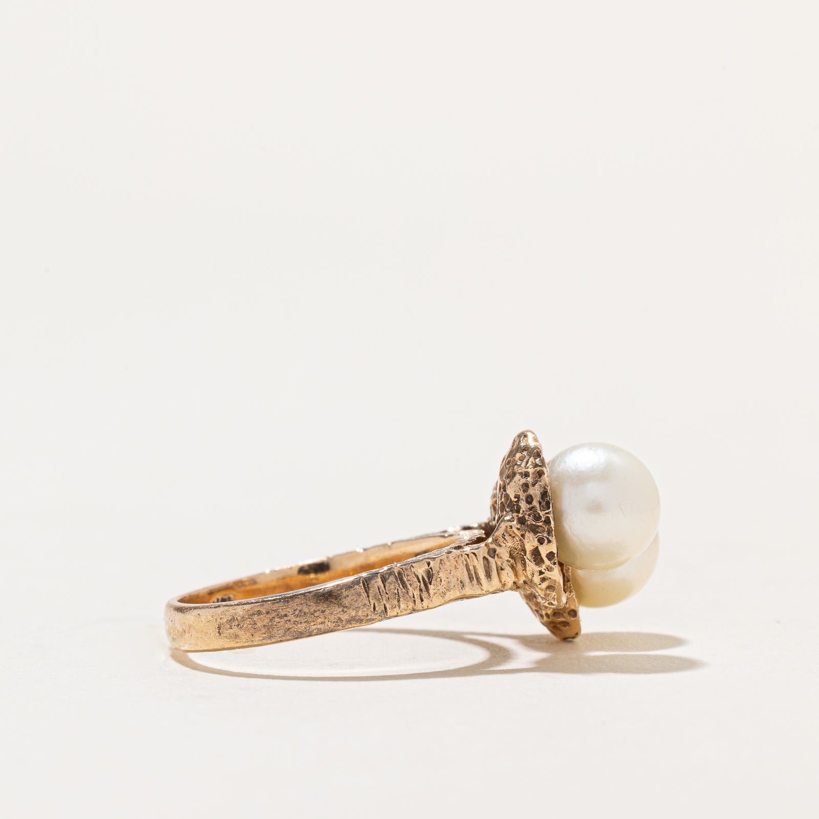 Toi et Moi Pearl Ring | SZ 4.25