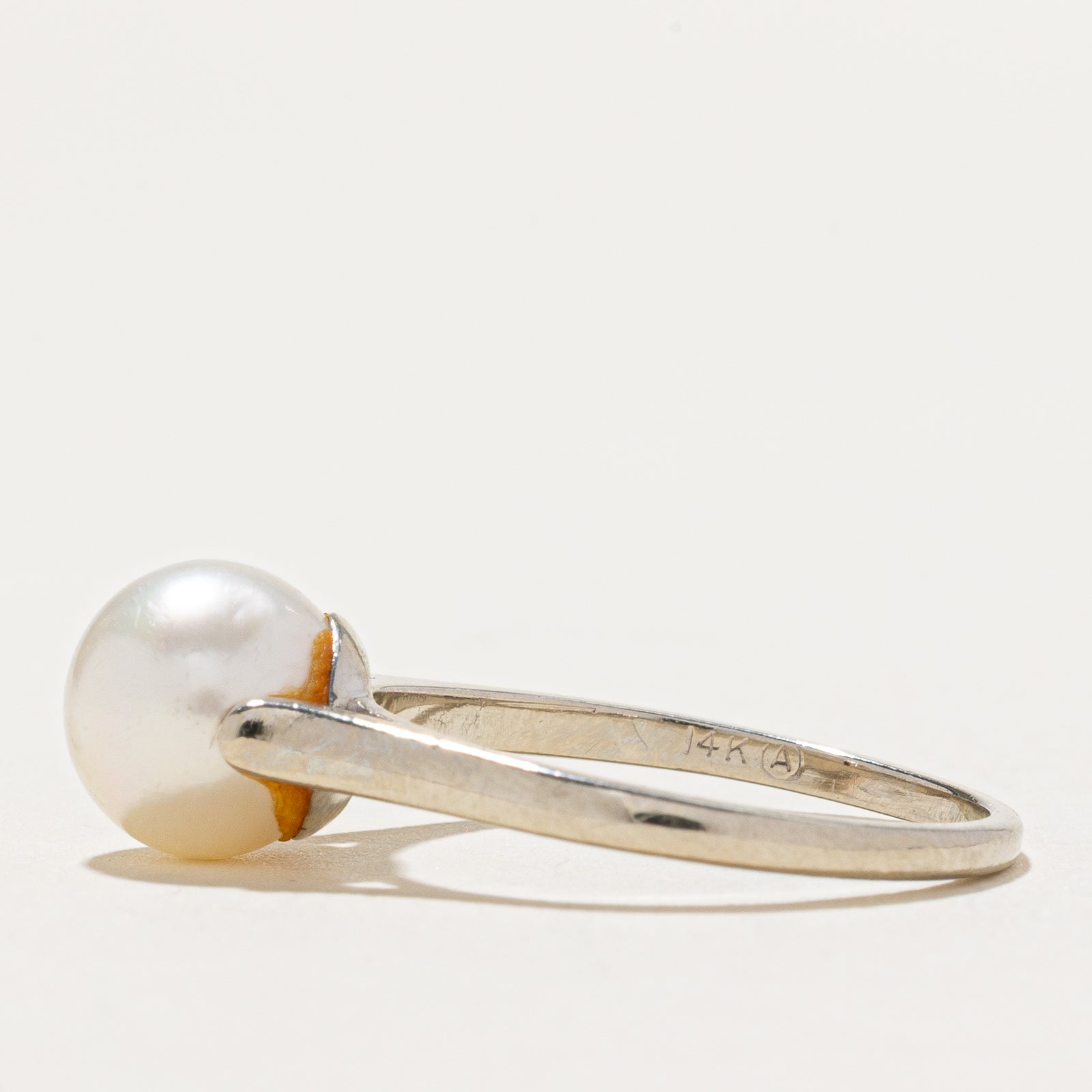 Solitaire Pearl Ring | SZ 7