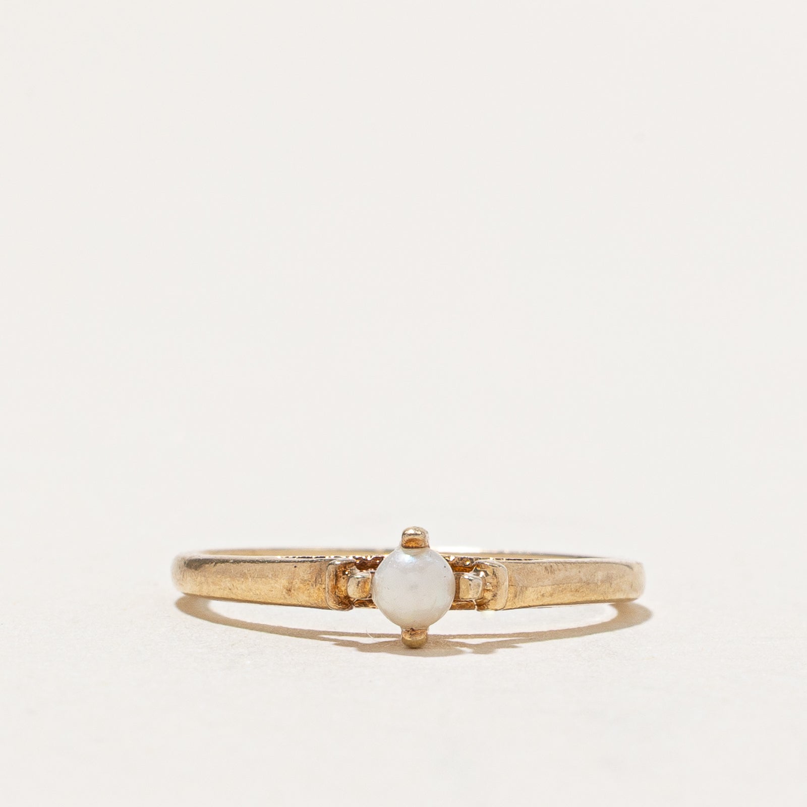 Solitaire Pearl Ring | SZ 2.75