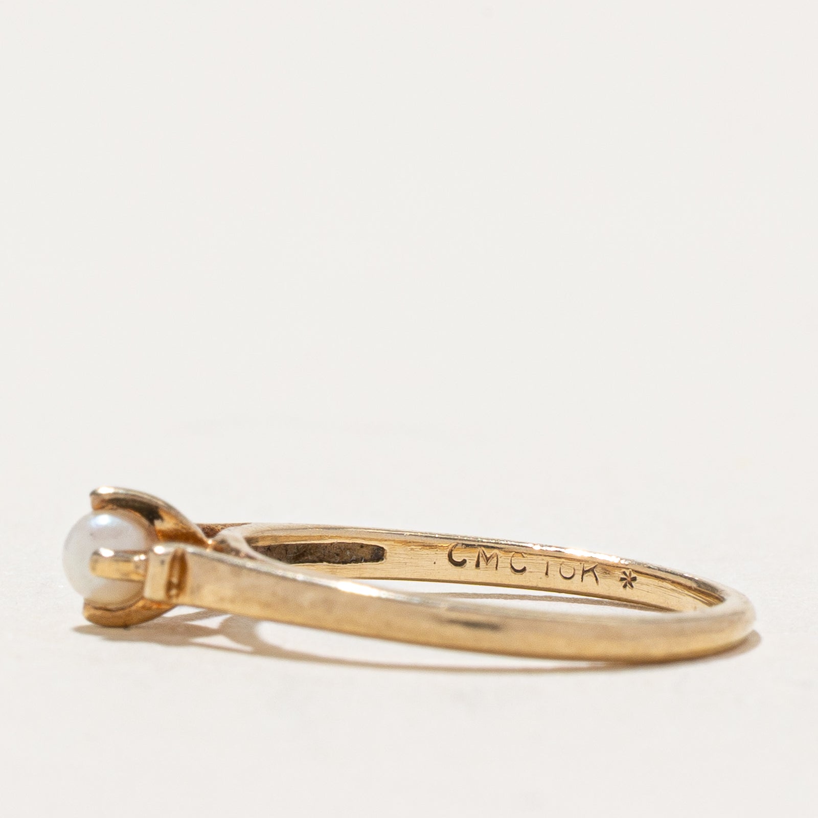 Solitaire Pearl Ring | SZ 2.75