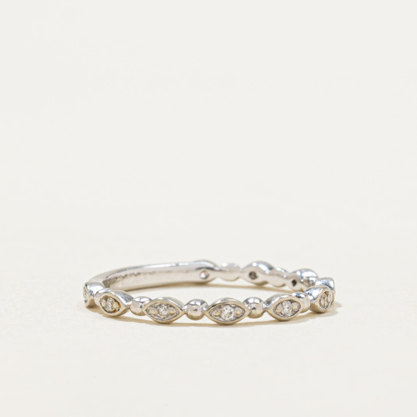 10K Semi Eternity Diamond Marquise Band | 0.05ctw | SZ 6