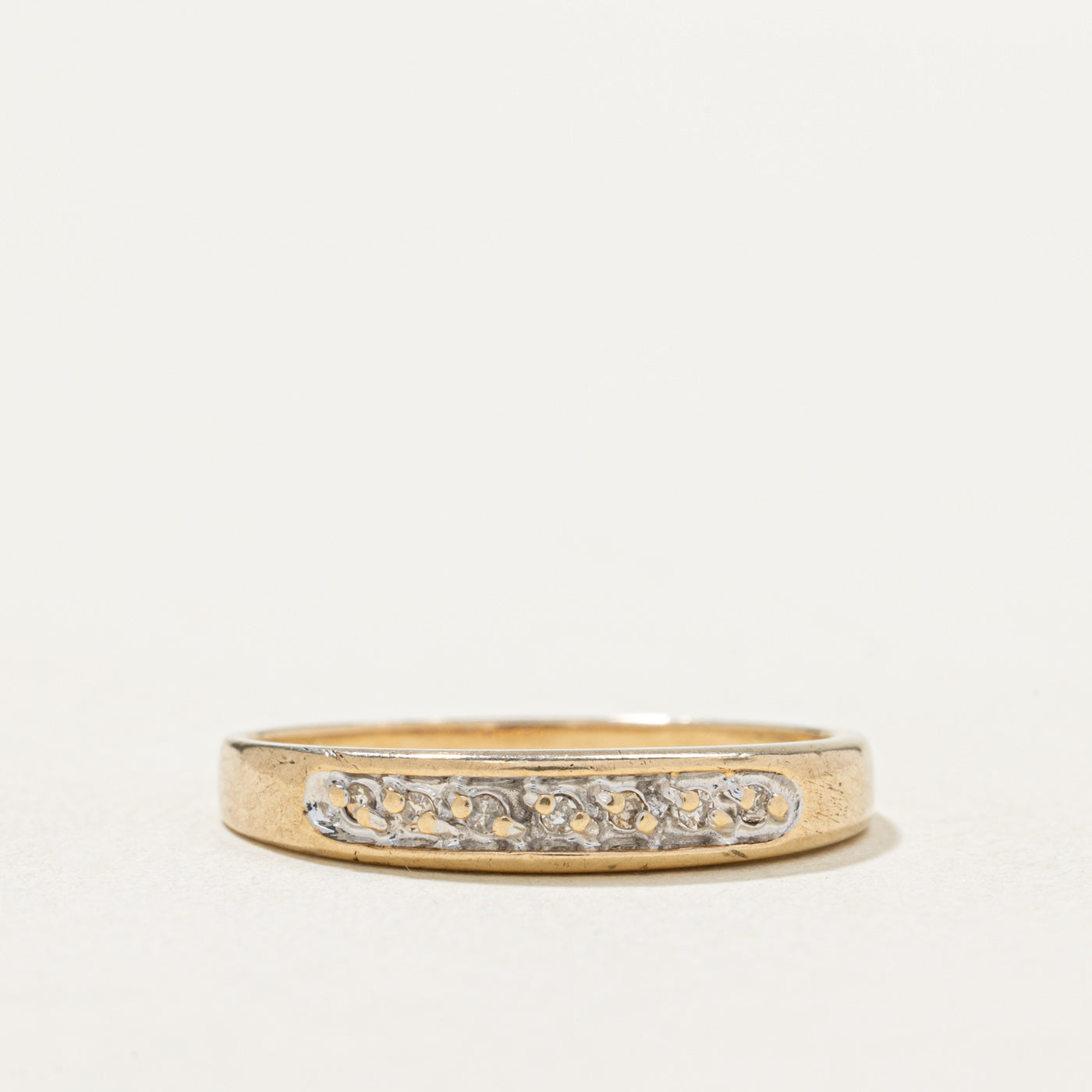 10K Semi Eternity Diamond Ring | 0.035ctw | SZ 7