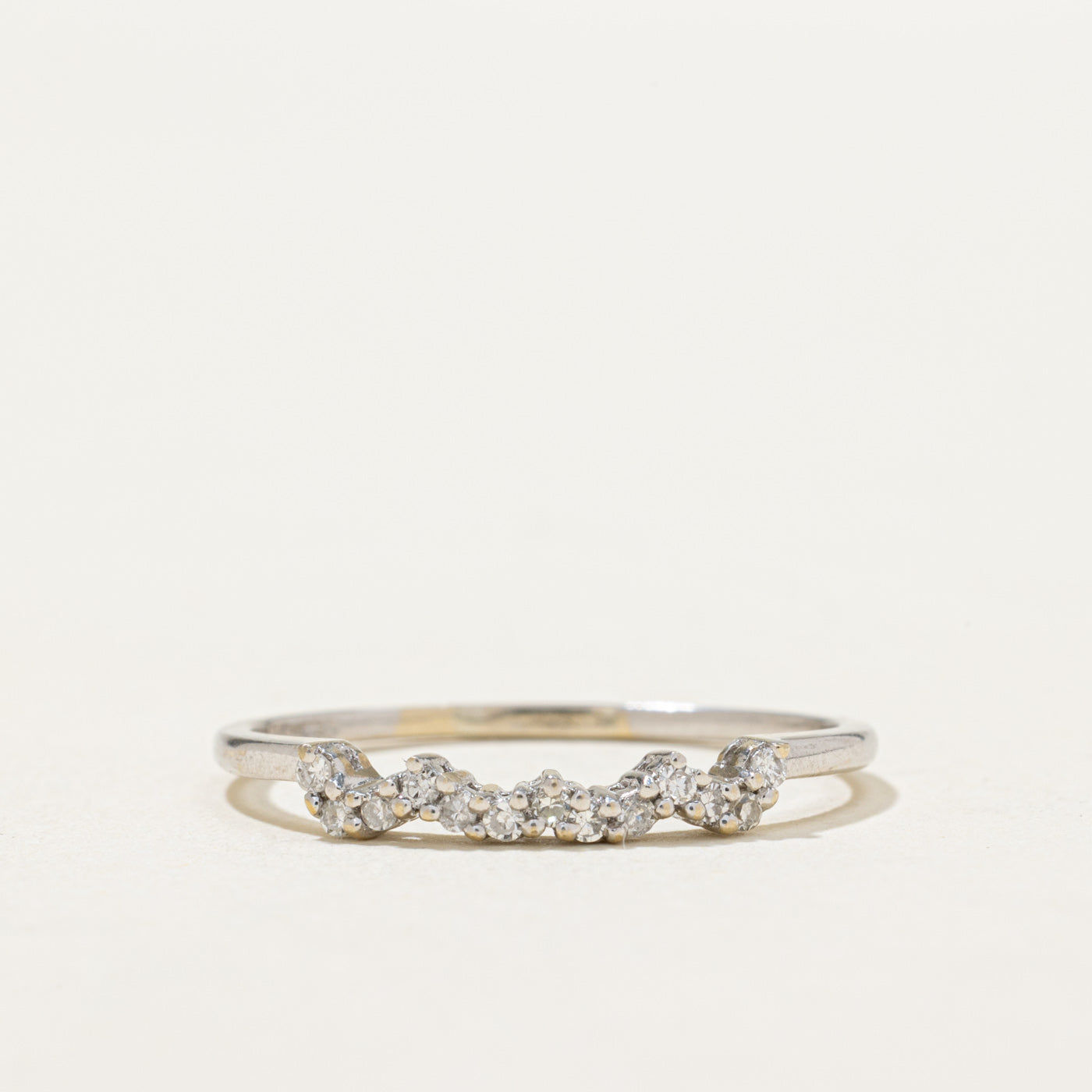 18K Diamond Contour Ring | 0.075ctw | SZ 8