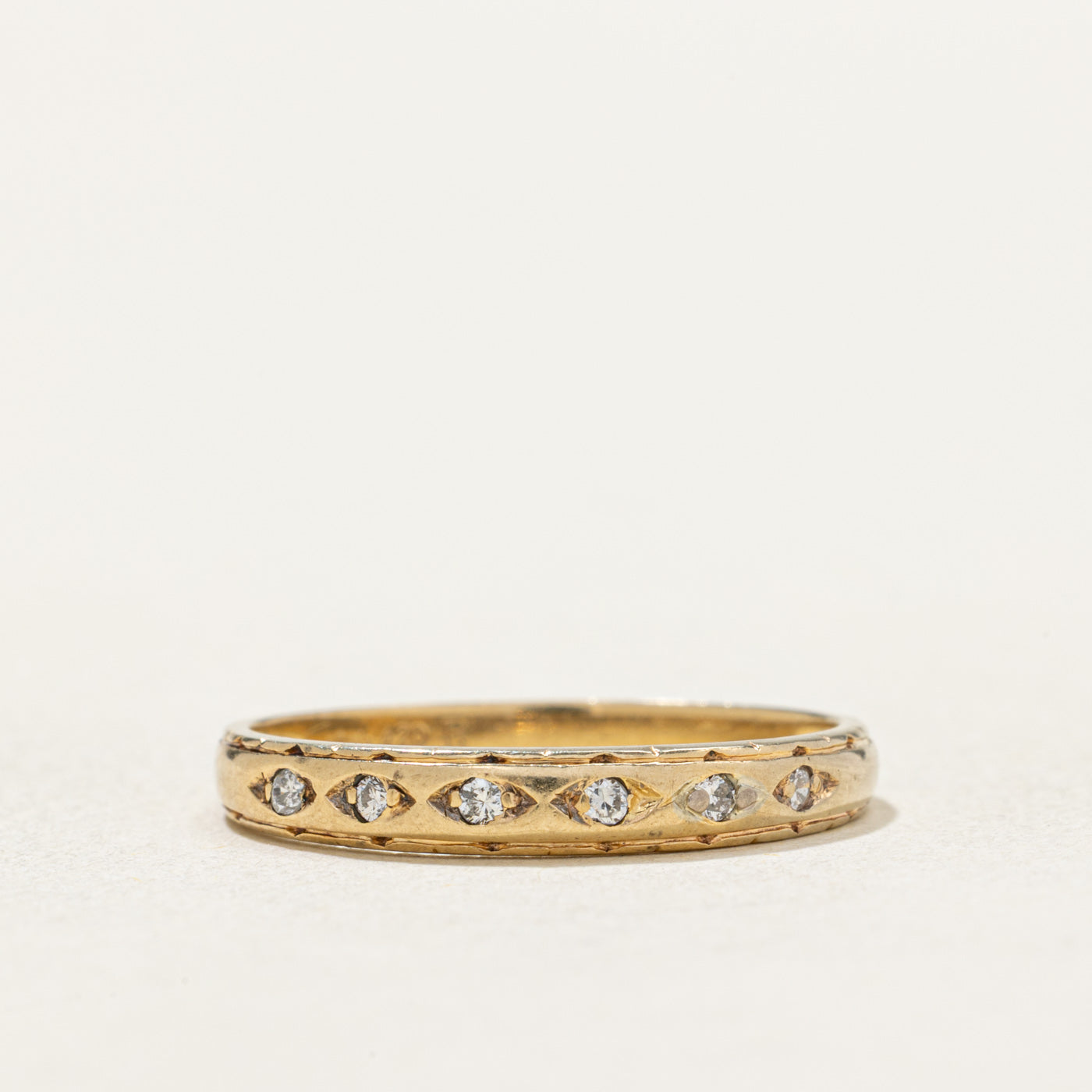 10K Semi Eternity Diamond Band | 0.03ctw | SZ 6.5