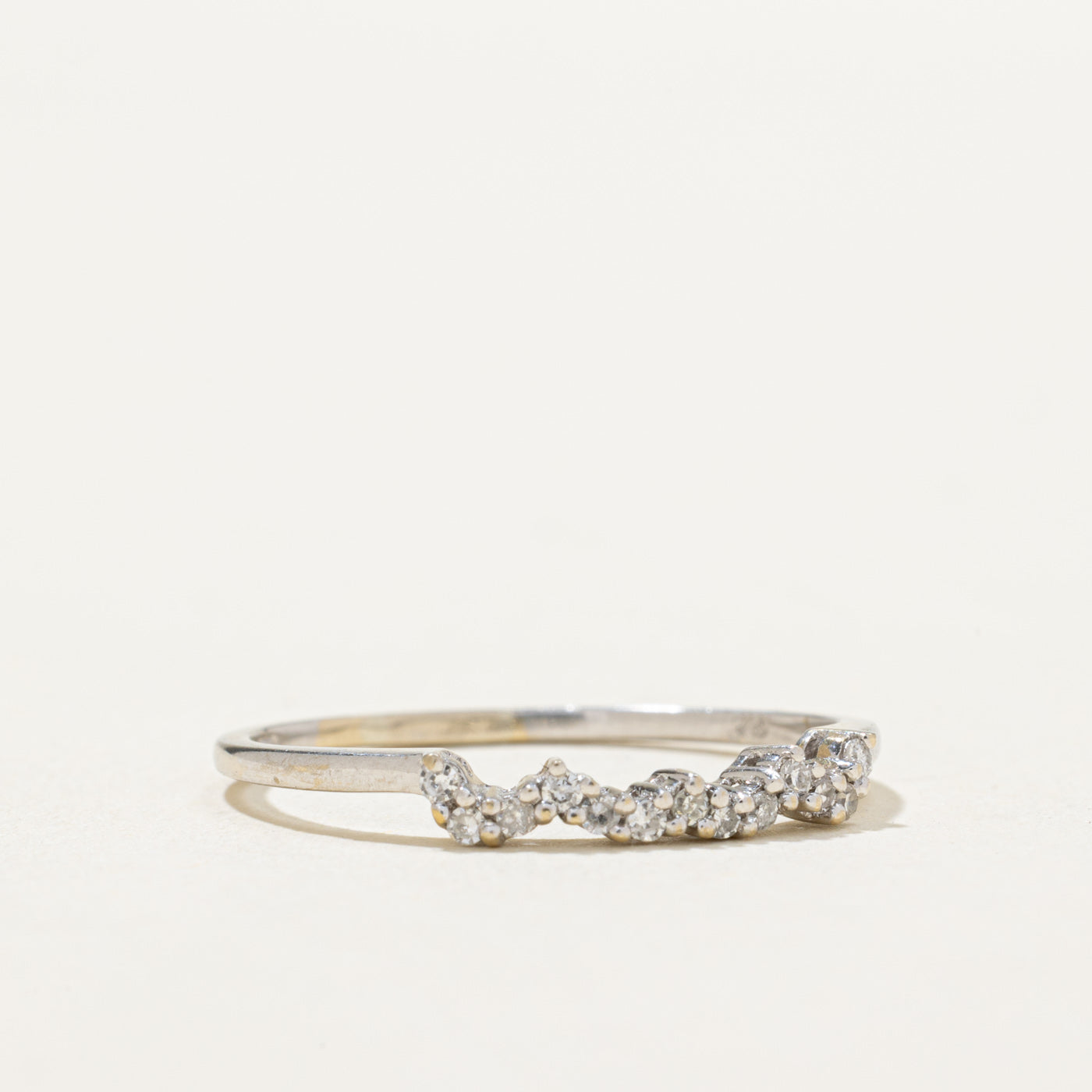 18K Diamond Contour Ring | 0.075ctw | SZ 8