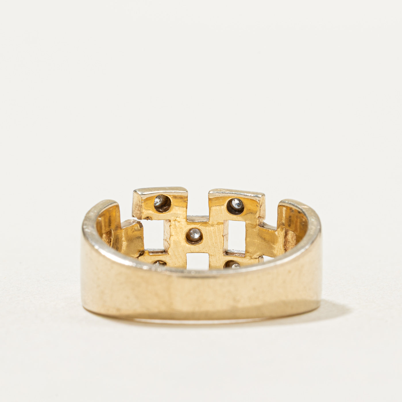 10K Diamond Panther Chain Ring | 0.40ctw | SZ 6.75