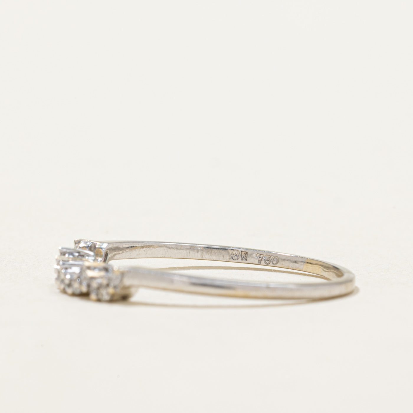 18K Diamond Contour Ring | 0.075ctw | SZ 8