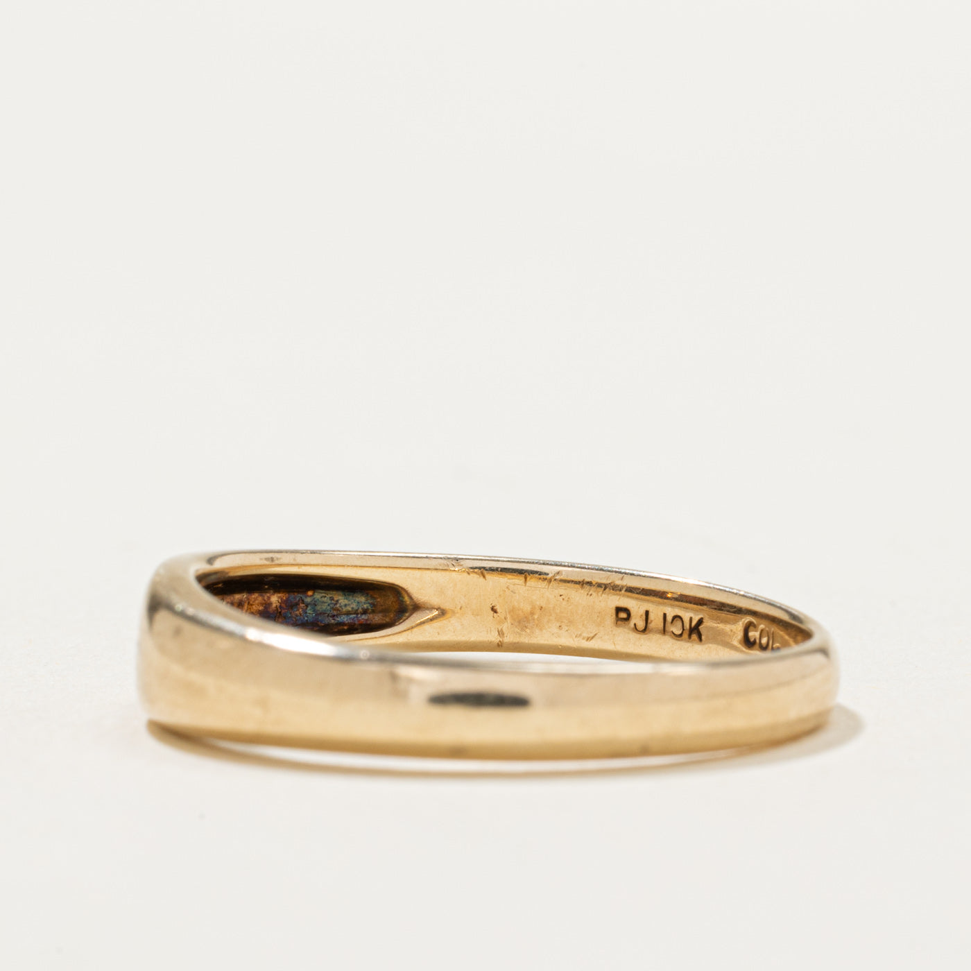10K Flush Set Diamond Ring | 0.015ct | SZ 10
