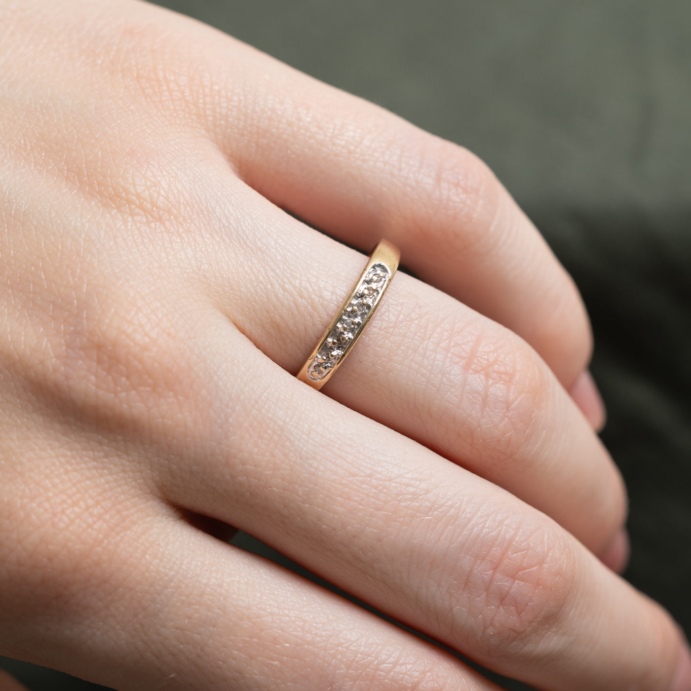10K Semi Eternity Diamond Ring | 0.035ctw | SZ 7