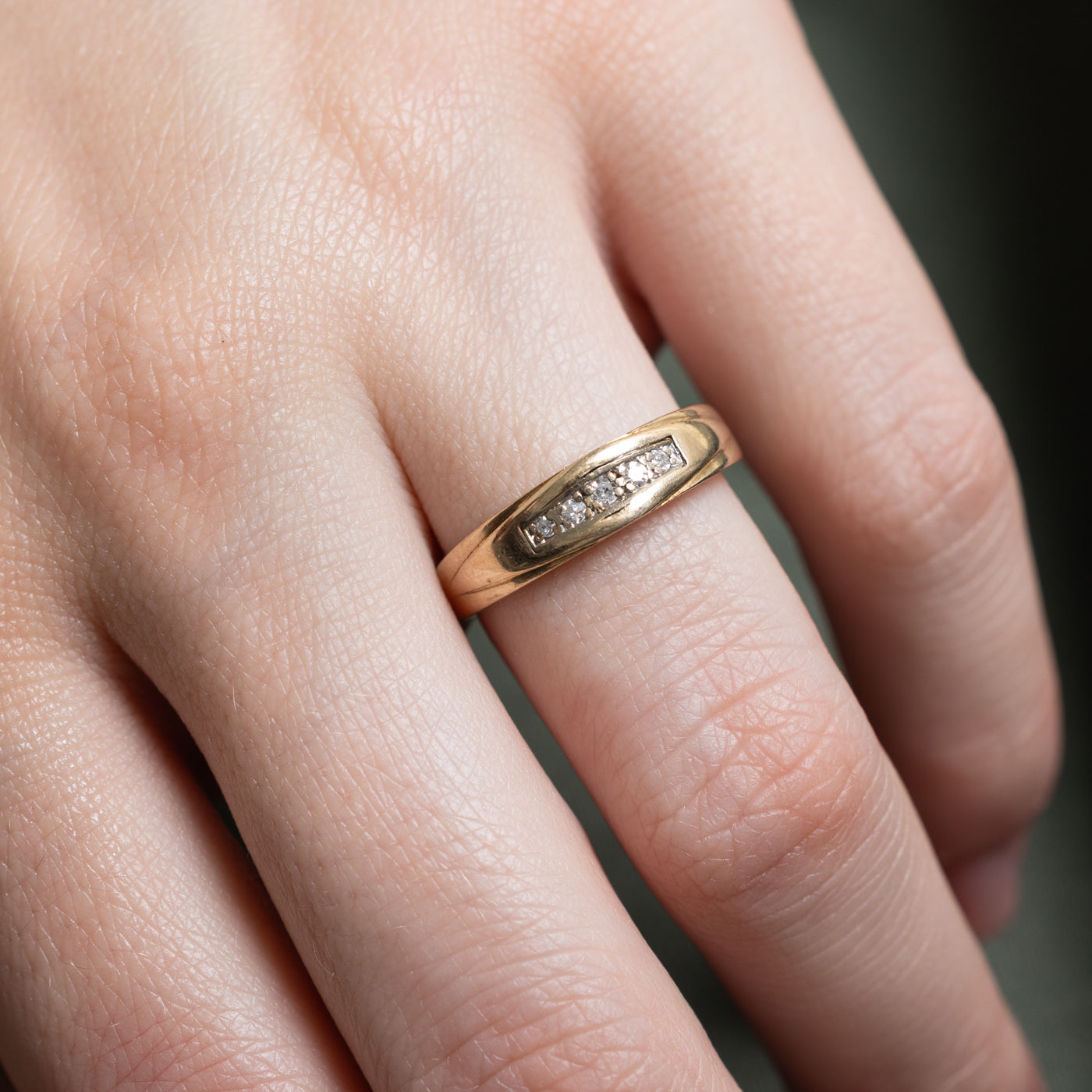 10K Five Stone Diamond Ring | 0.05ctw | SZ 5.75