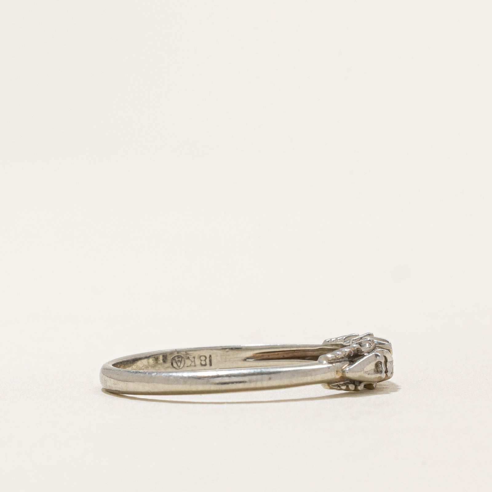 Three Stone Diamond Ring | 0.015ctw | SZ 7.5