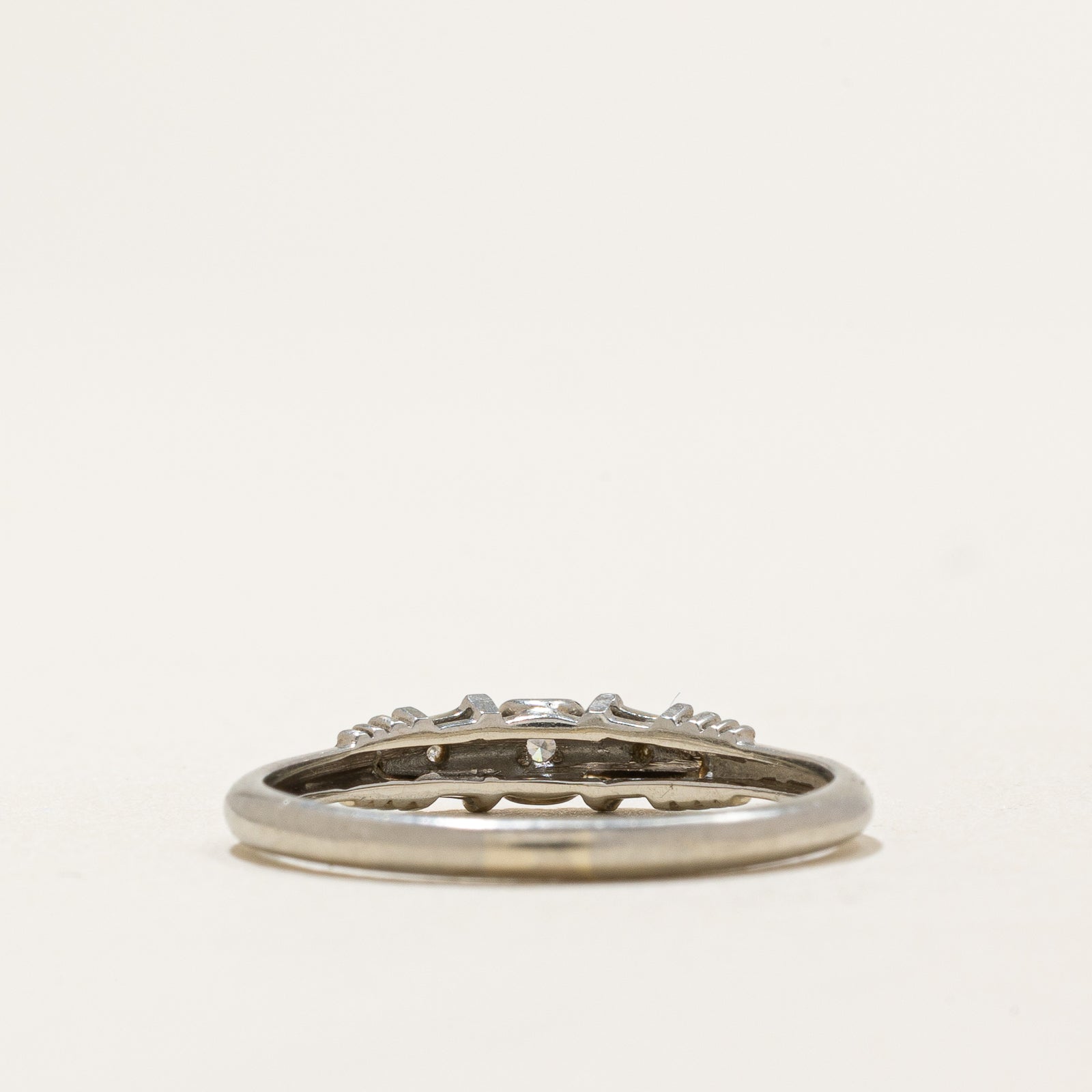 Three Stone Diamond Ring | 0.015ctw | SZ 7.5