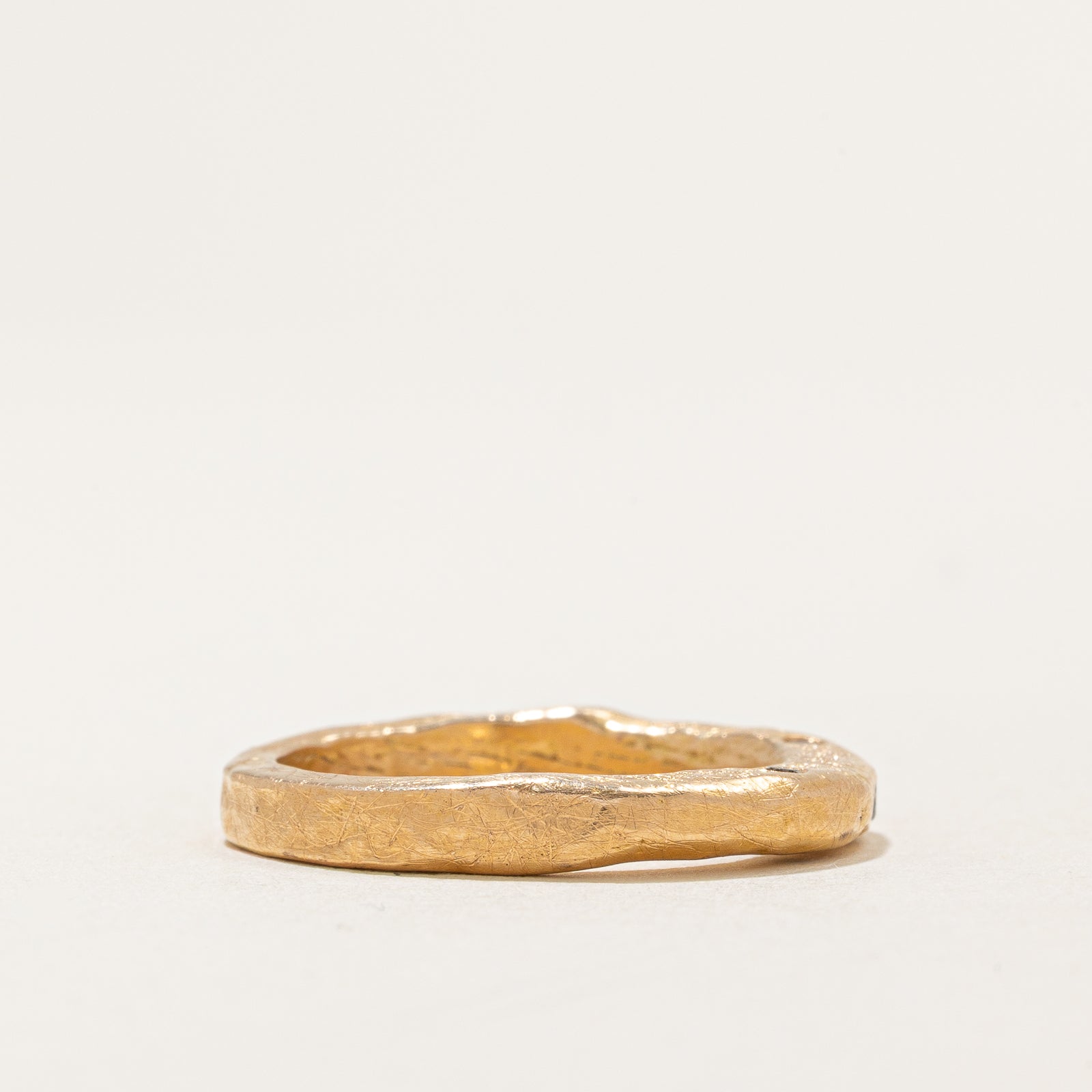 Bague abstraite en diamants dispersés | 0,05 ct | Taille 6,5