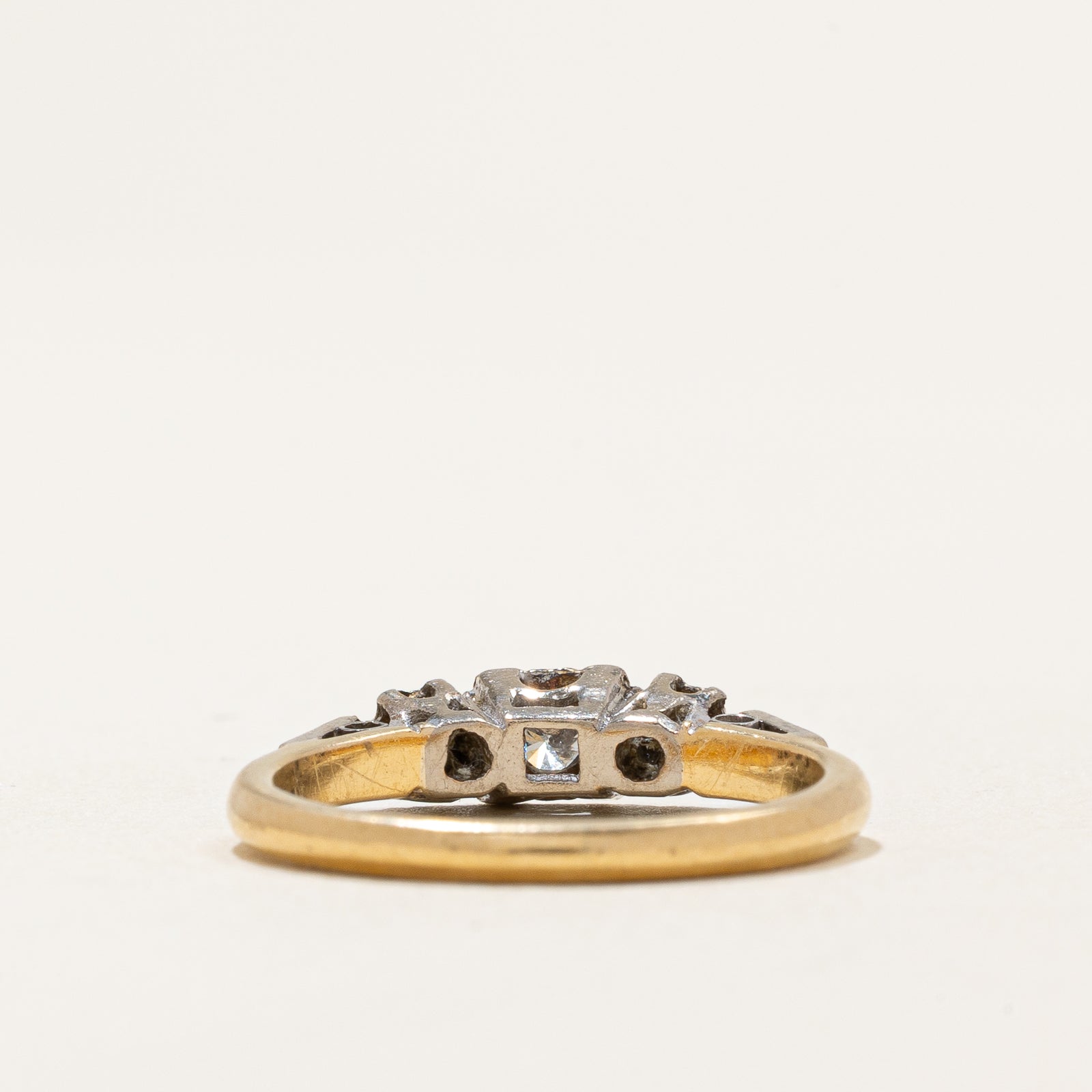 Vintage Three Stone Diamond Ring | 0.08ctw | SZ 5.25