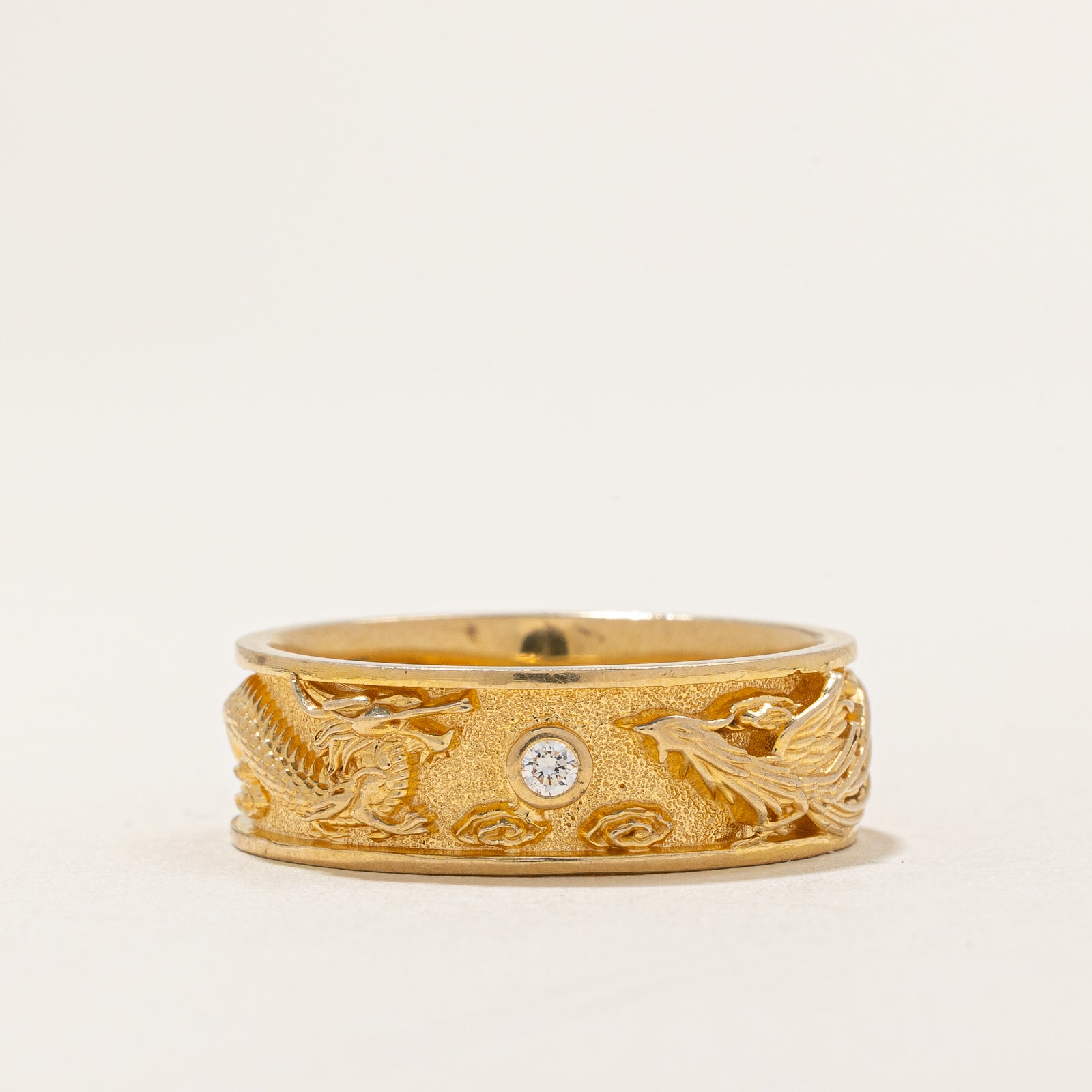 Bande de dragon de diamant | 0,03 ct | Taille 10