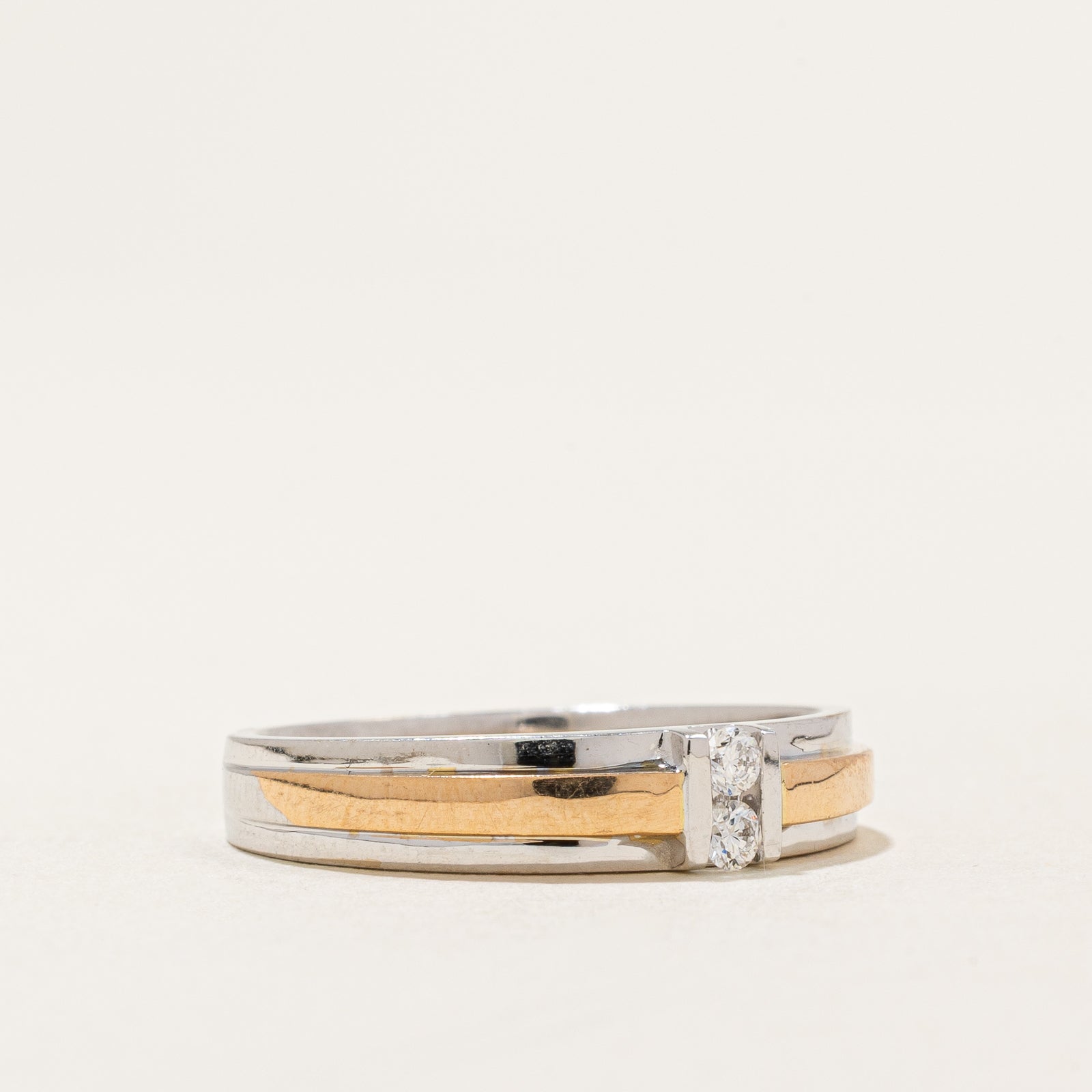 Two Stone Diamond Band | 0.034ctw | SZ 8