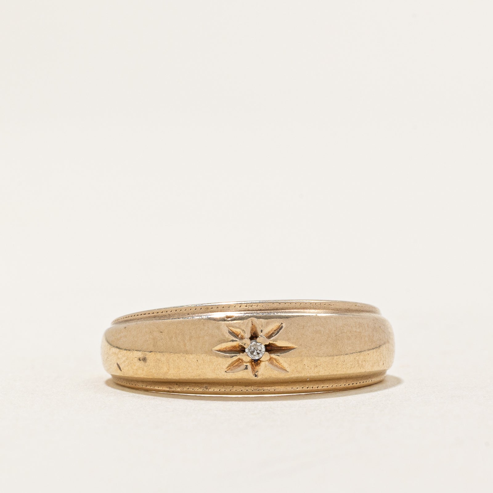 Single Stone Diamond Band | 0.005ct | SZ 6