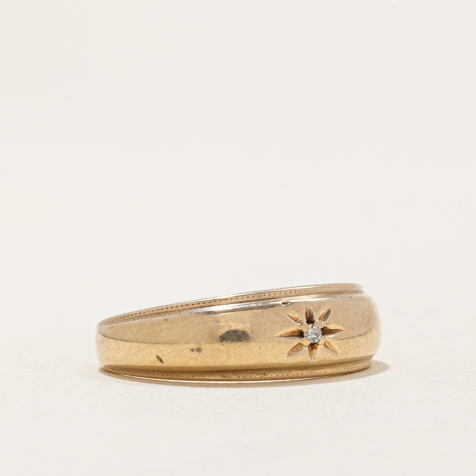 Single Stone Diamond Band | 0.005ct | SZ 6