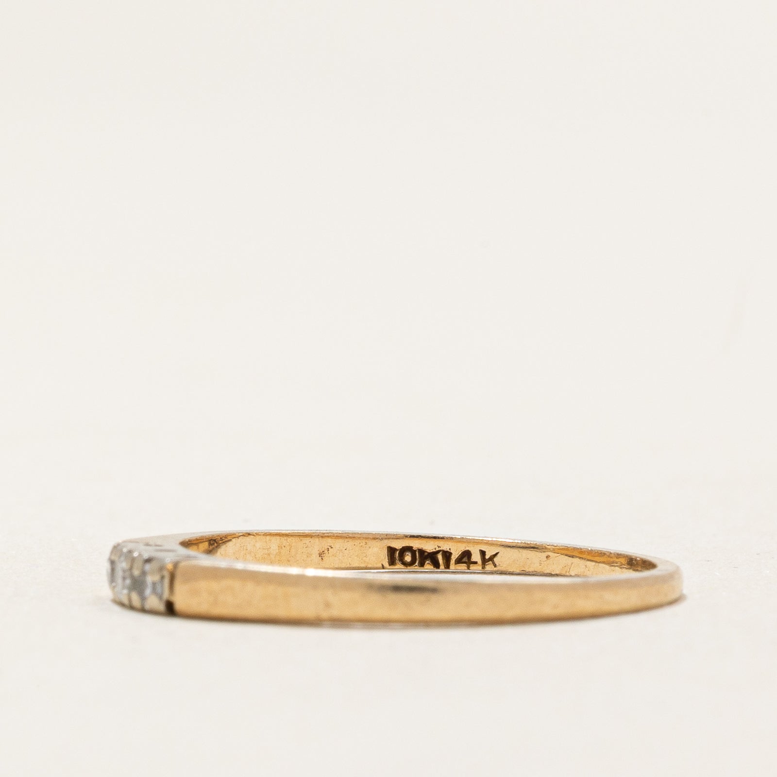 Three Stone Diamond Band | 0.03ctw | SZ 6