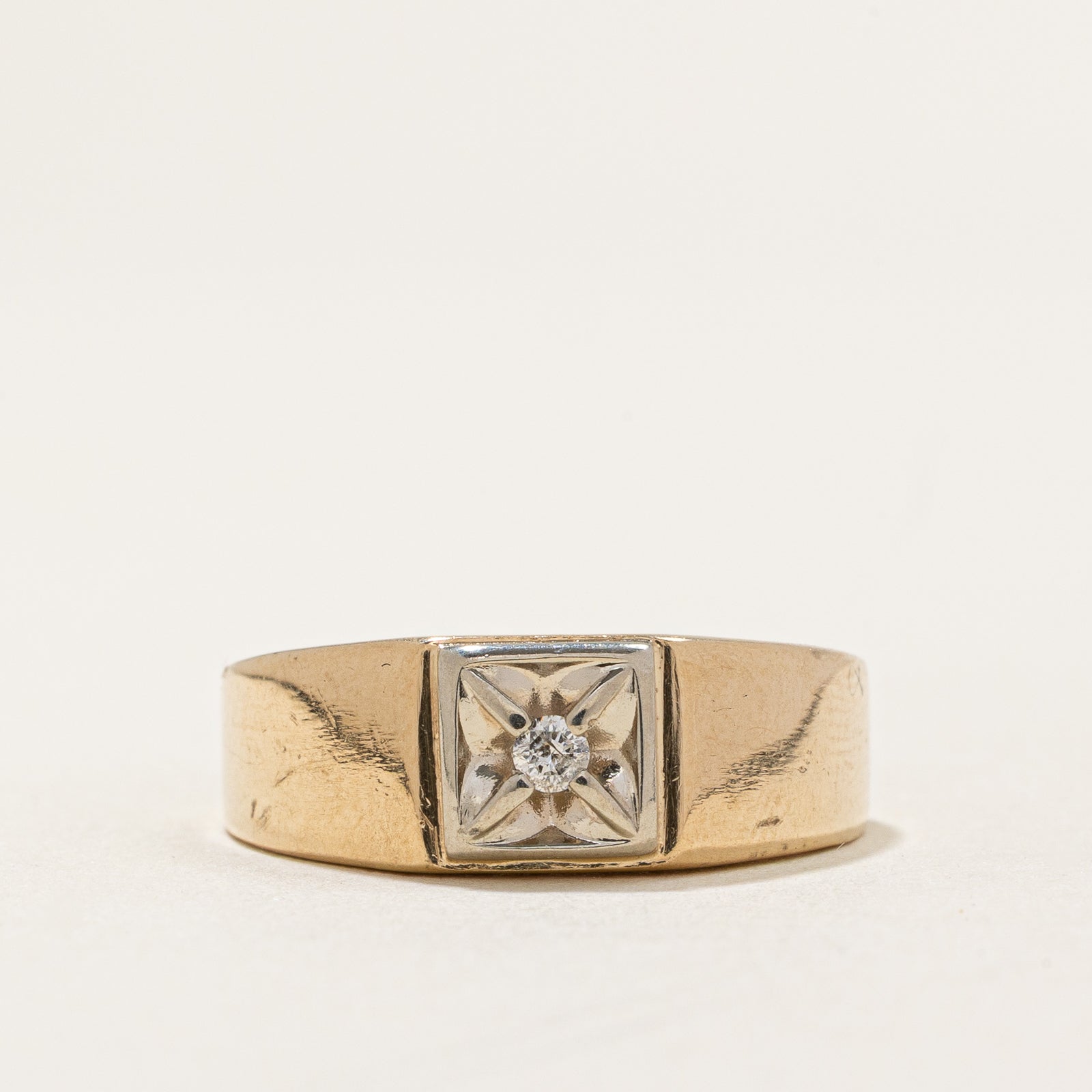 Single Stone Diamond Band | 0.025ct | SZ 7.75