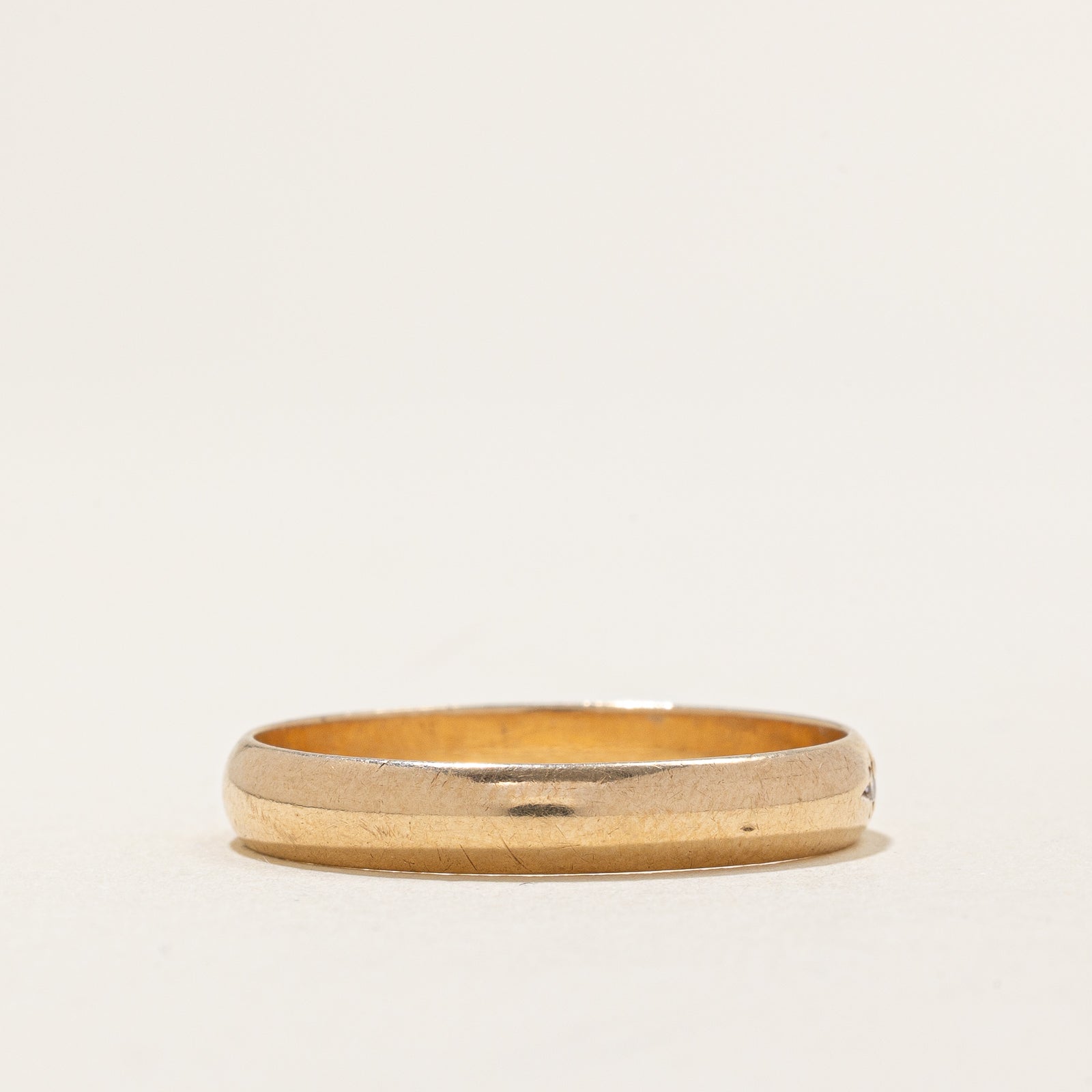 Single Stone Diamond Band | 0.01ct | SZ 12