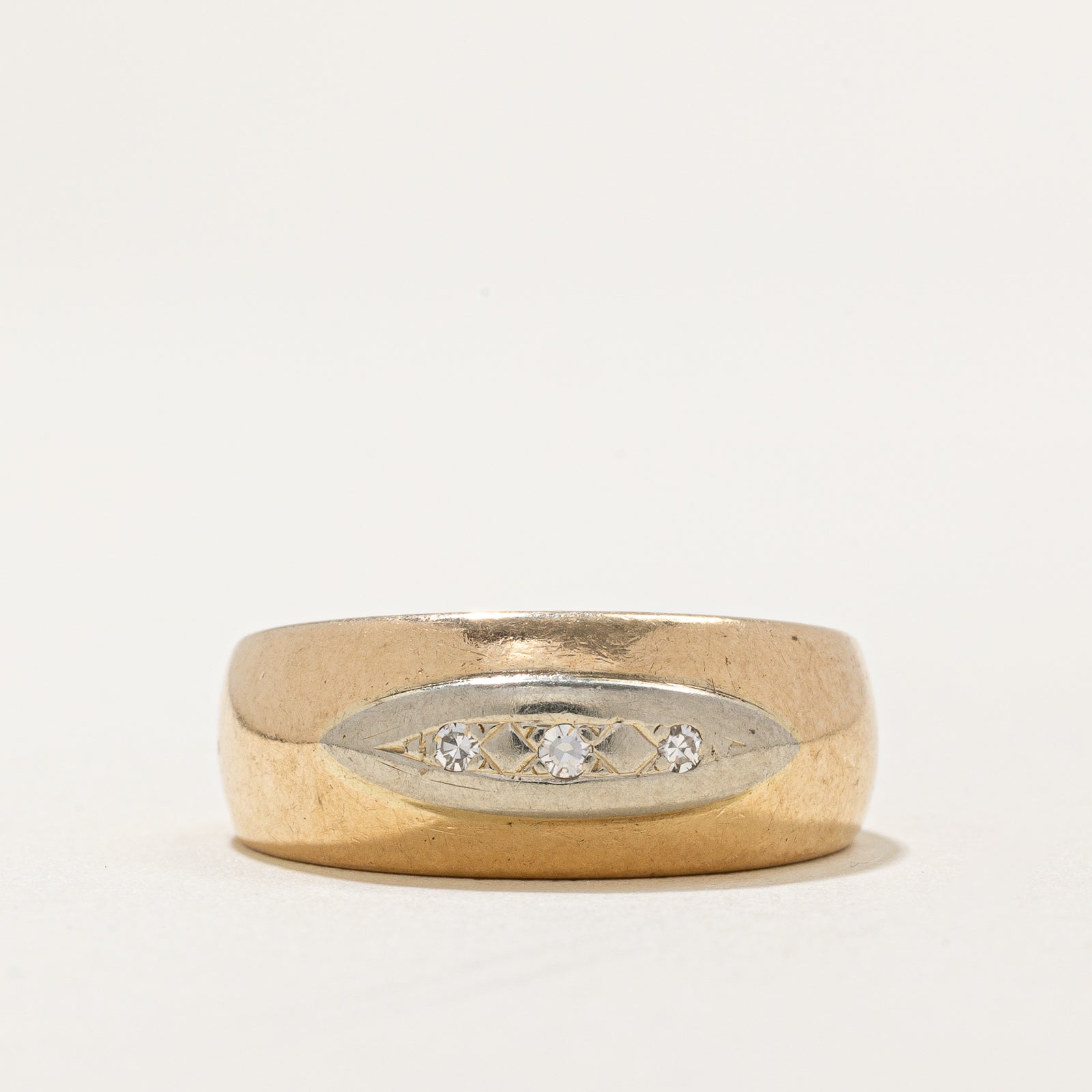 Three Stone Diamond Band | 0.025ctw | SZ 7