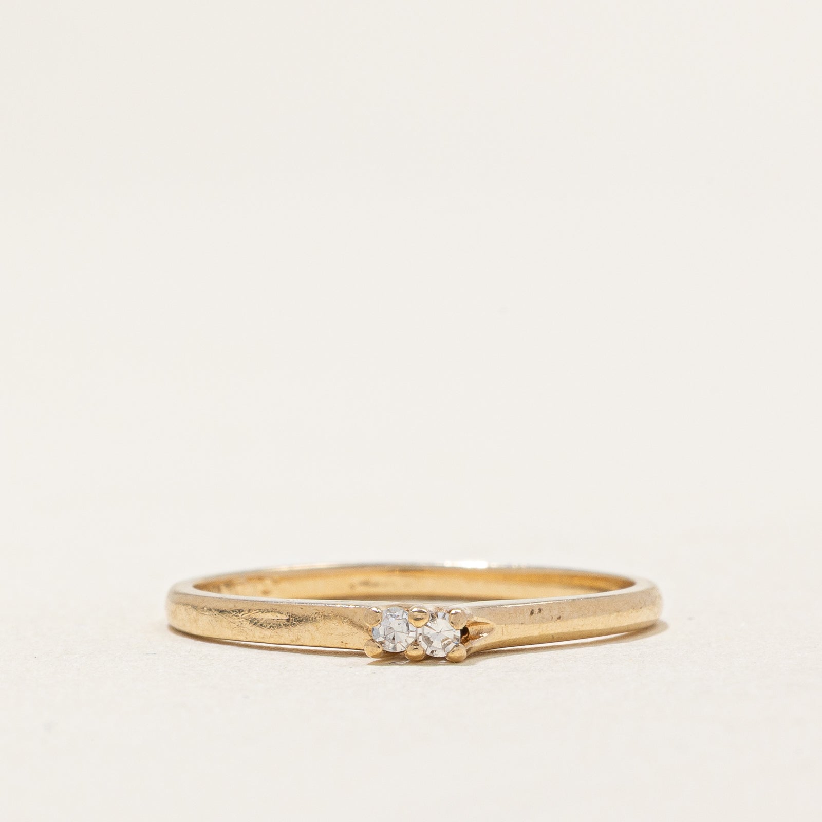 Two Stone Diamond Band | 0.02ctw | SZ 6.25