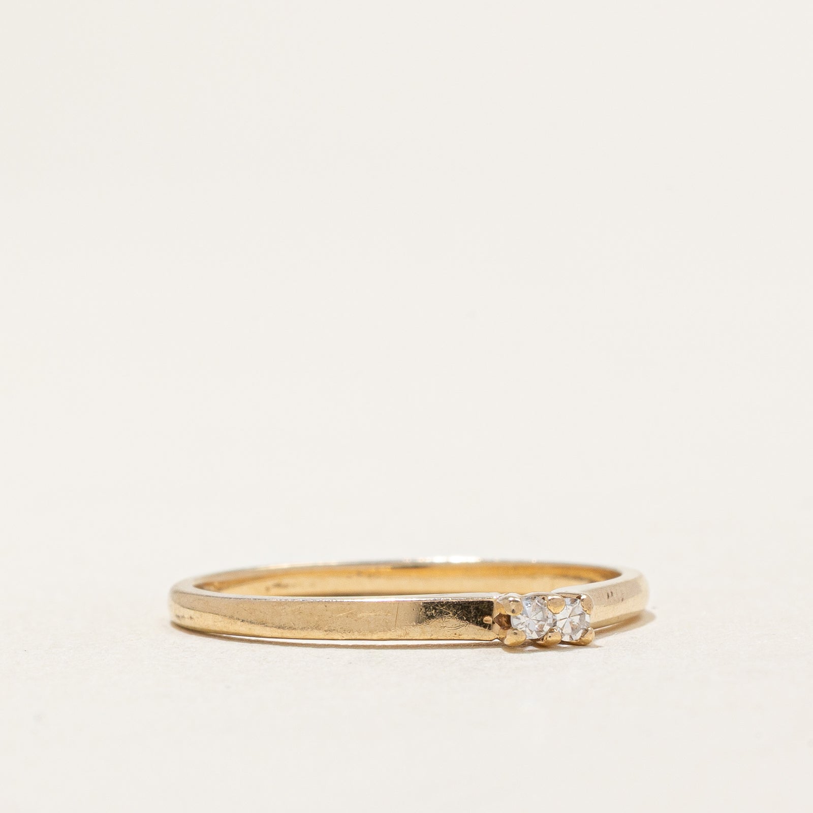 Two Stone Diamond Band | 0.02ctw | SZ 6.25