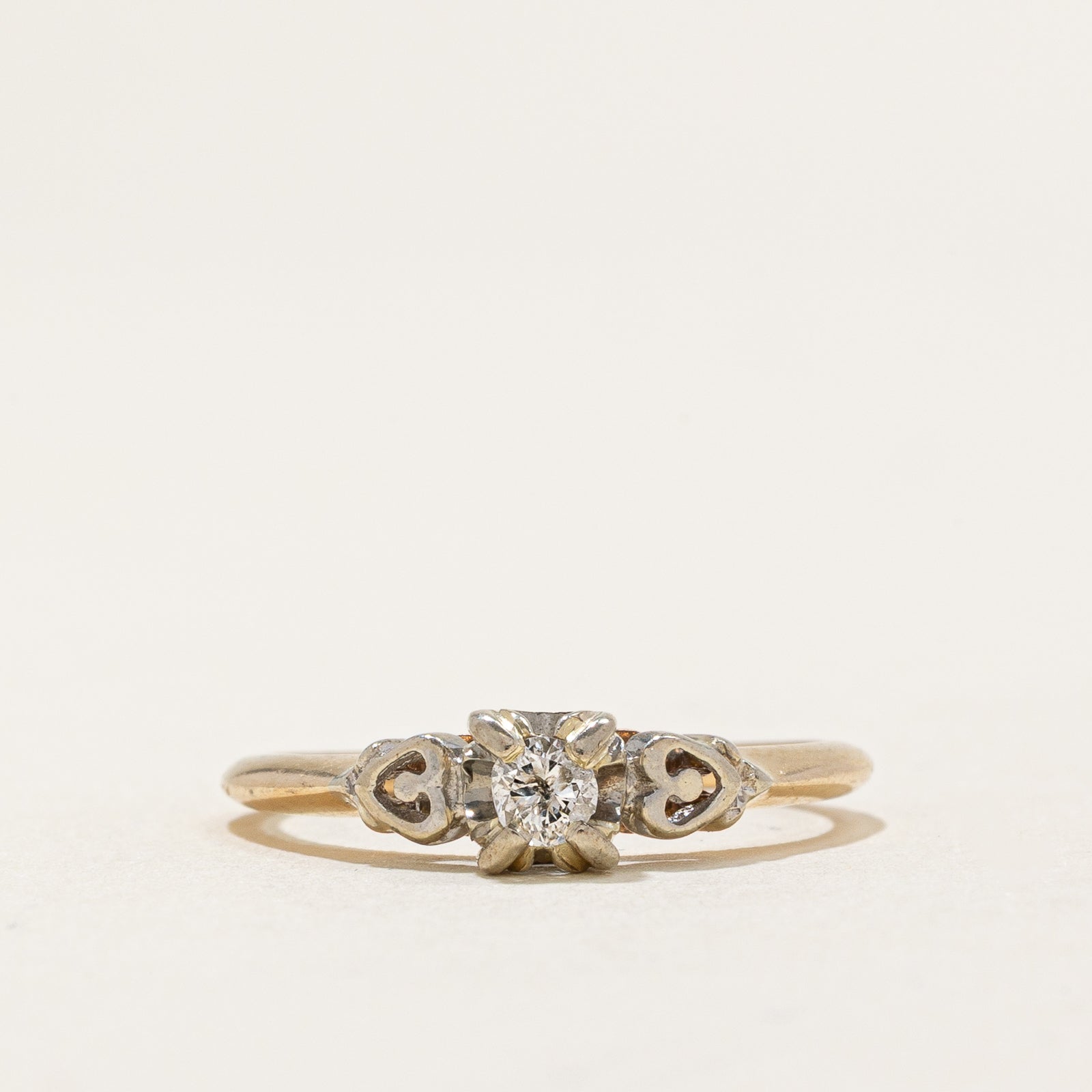 Vintage Single Stone Diamond Ring | 0.10ct | SZ 5.25