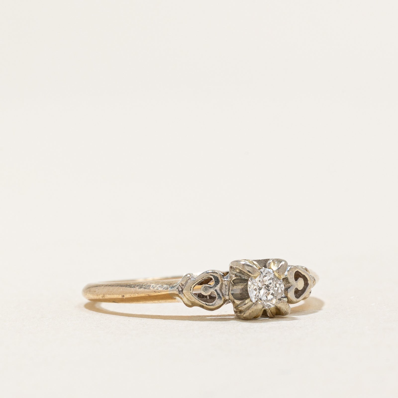Vintage Single Stone Diamond Ring | 0.10ct | SZ 5.25