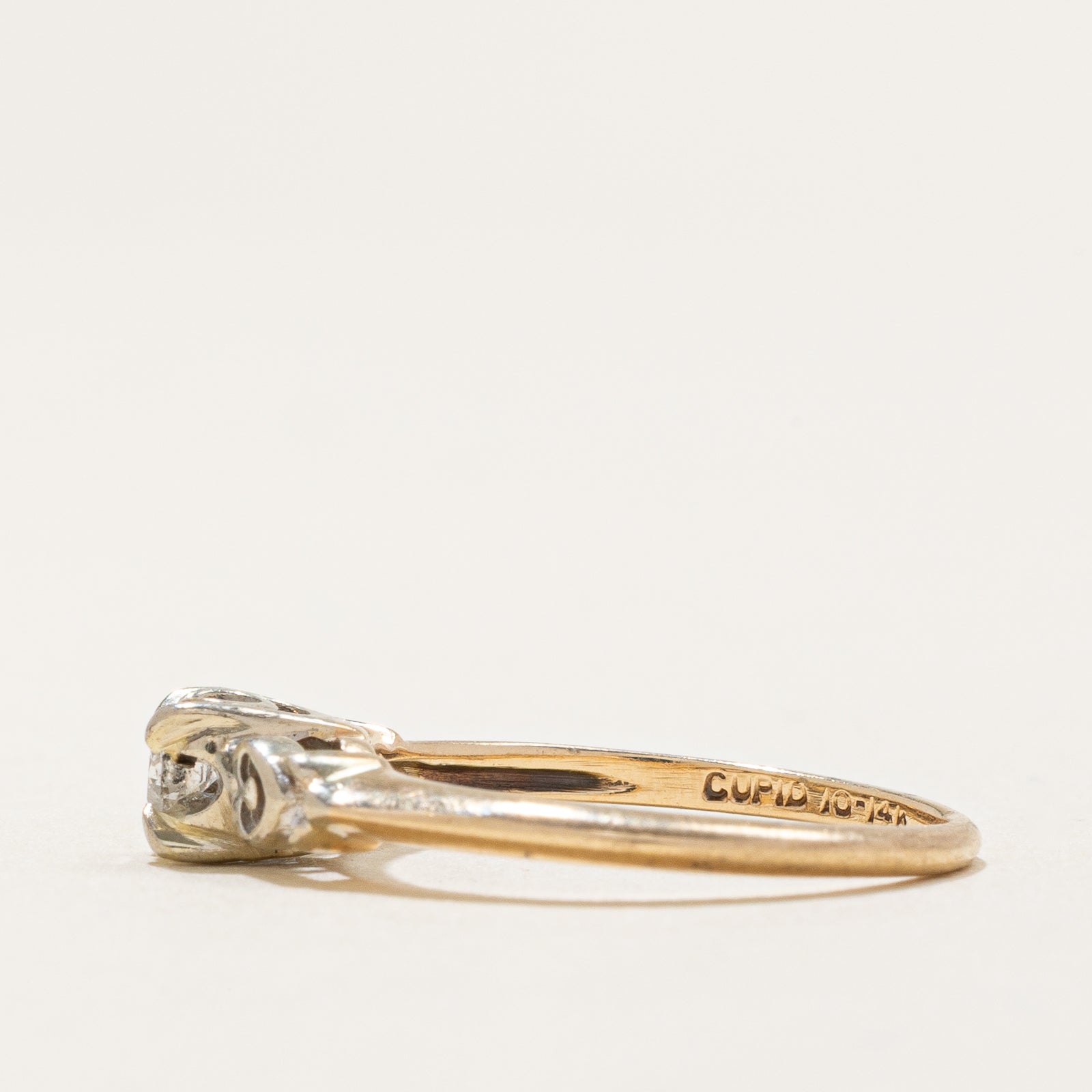 Vintage Single Stone Diamond Ring | 0.10ct | SZ 5.25