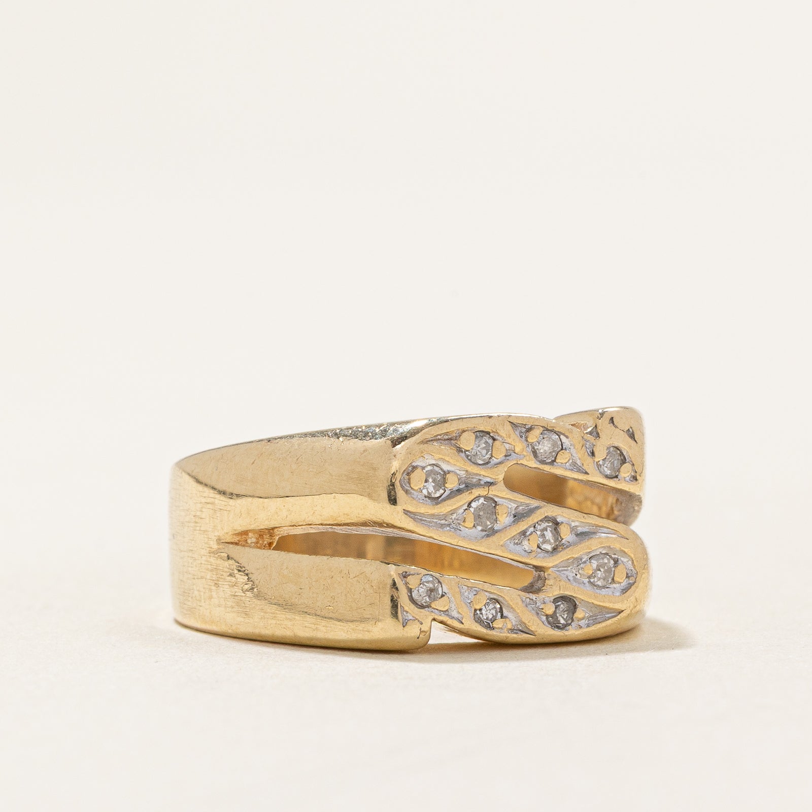 Diamond 'S' Initial Ring | 0.035ctw | SZ 4.5