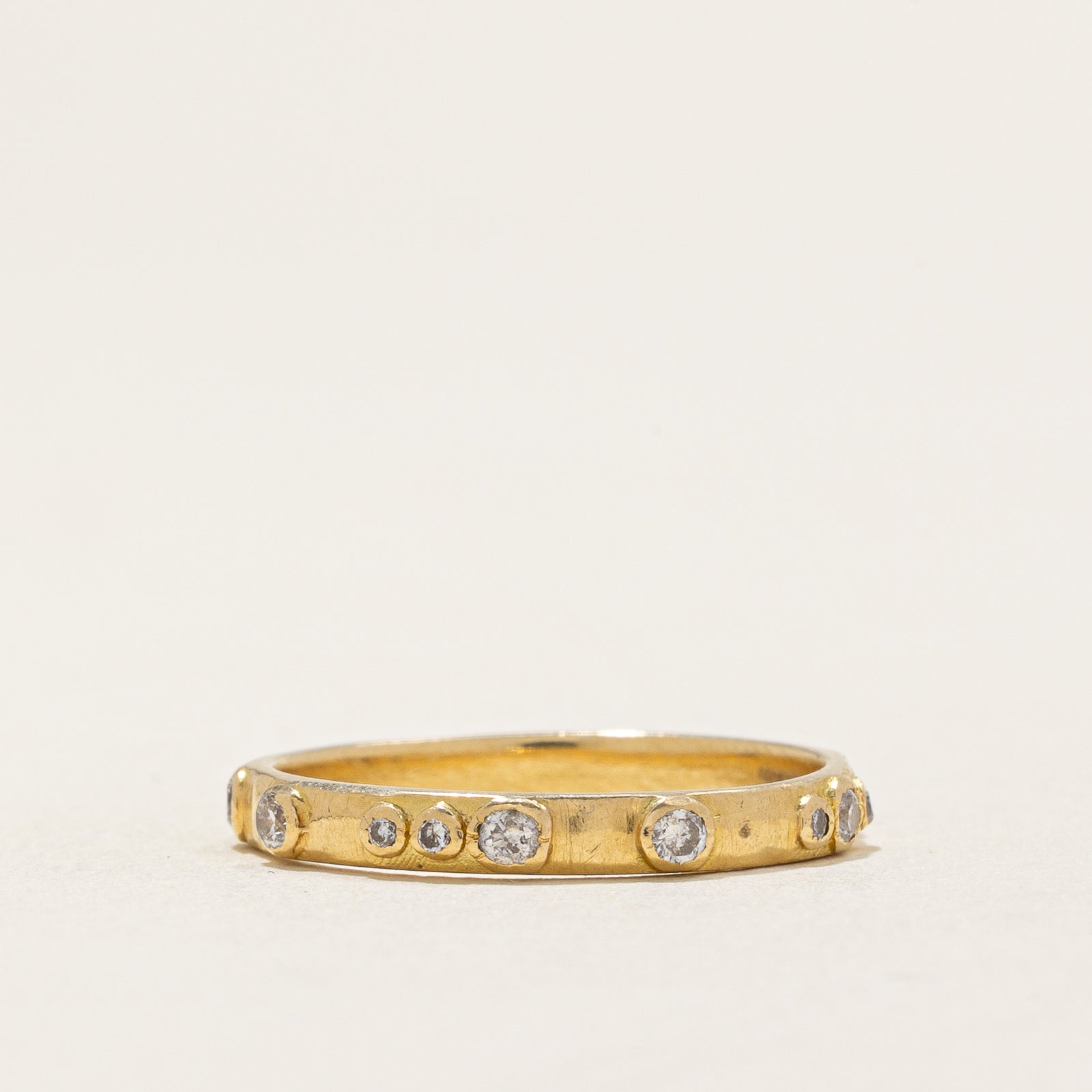 Bague sertie de diamants dispersés | 0,17 ct | Taille 5