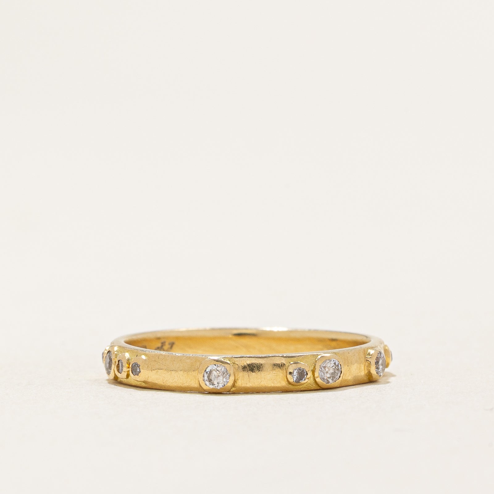 Bague sertie de diamants dispersés | 0,17 ct | Taille 5