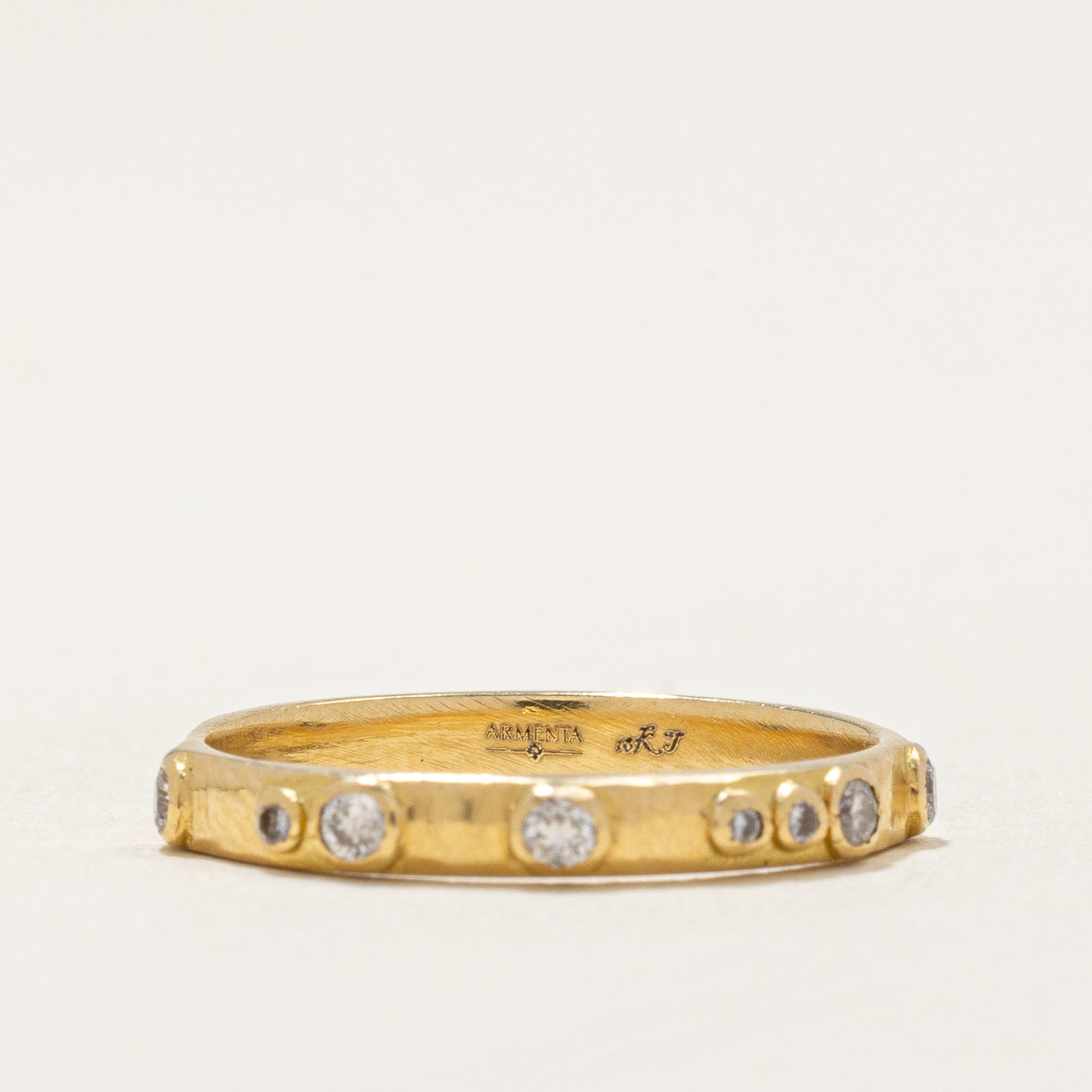 Bague sertie de diamants dispersés | 0,17 ct | Taille 5